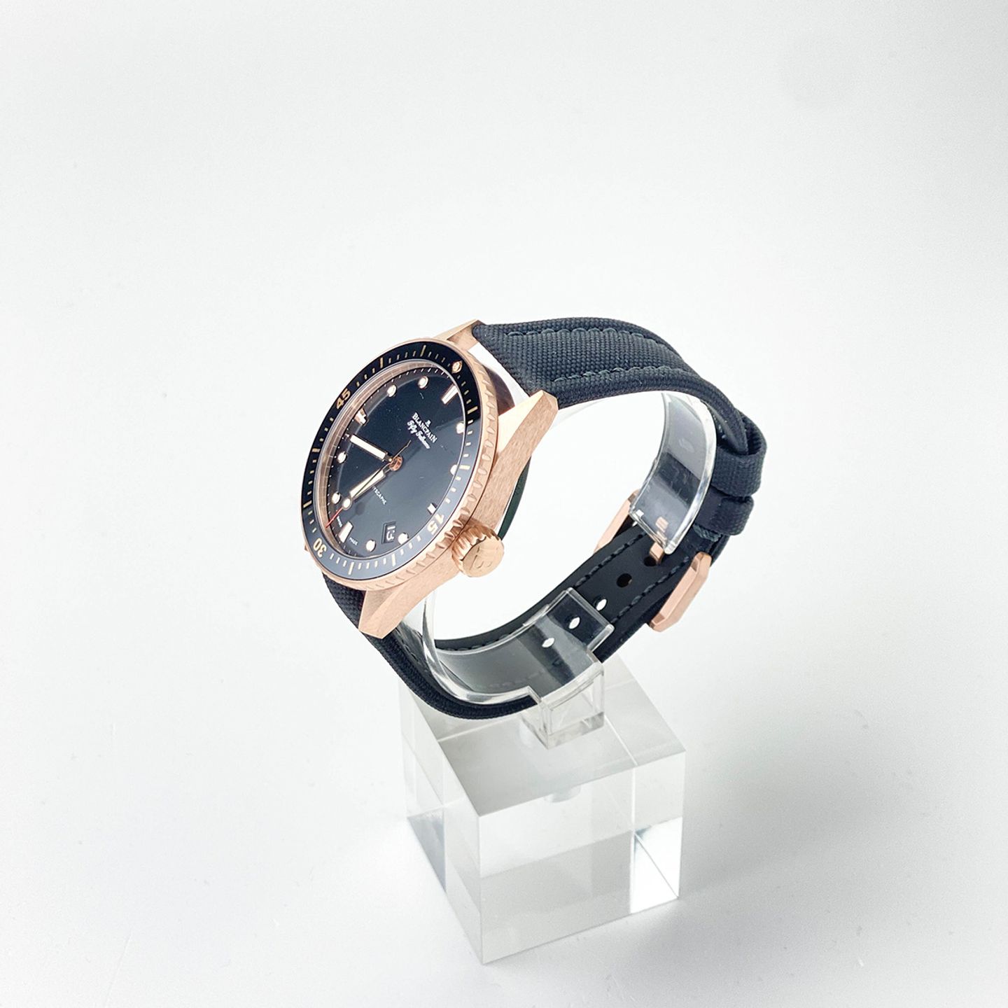 Blancpain Fifty Fathoms Bathyscaphe 5000-36S30-B52-A (2024) - Zwart wijzerplaat 44mm Roségoud (4/5)