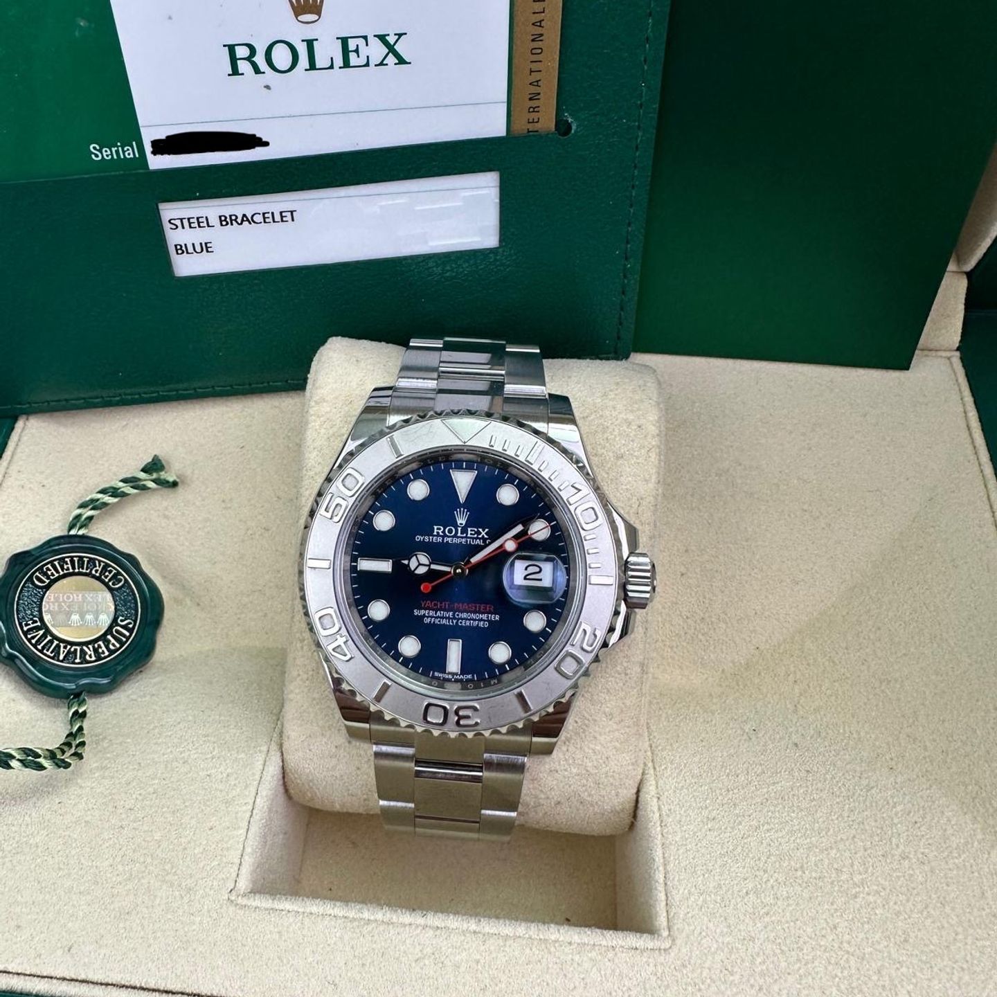 Rolex Yacht-Master 40 116622 (2018) - Blauw wijzerplaat 40mm Staal (1/1)