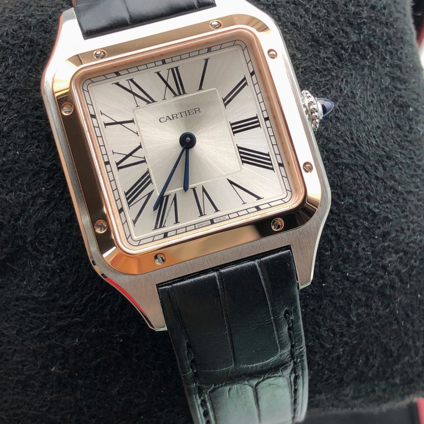 Cartier Santos Dumont W2SA0011 (2023) - Zilver wijzerplaat 44mm Staal (4/6)