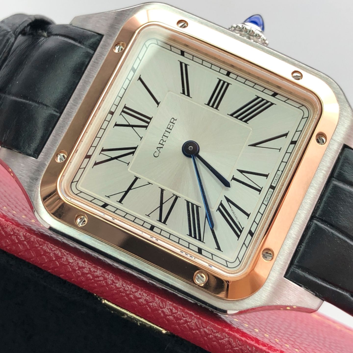 Cartier Santos Dumont W2SA0011 (2023) - Zilver wijzerplaat 44mm Staal (6/6)