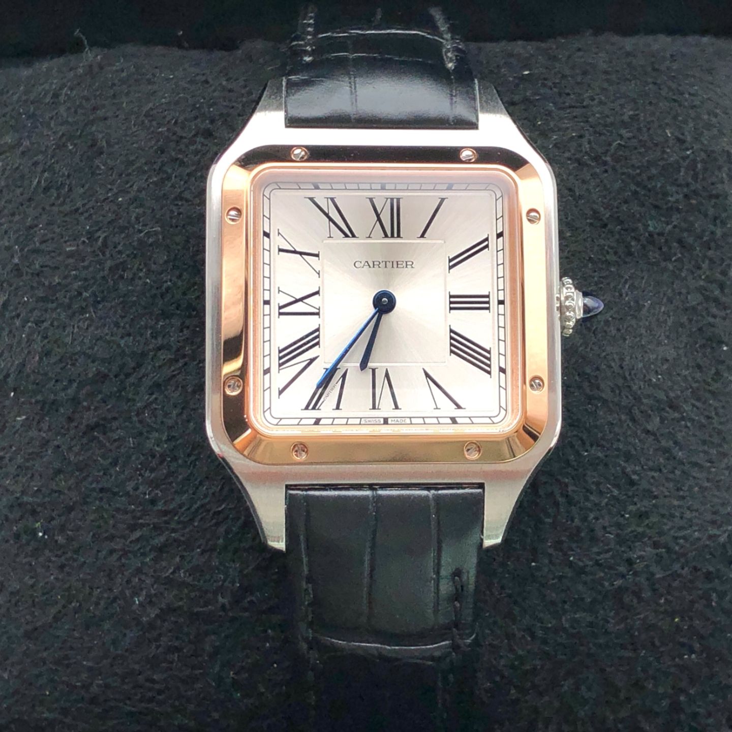 Cartier Santos Dumont W2SA0011 (2023) - Zilver wijzerplaat 44mm Staal (3/6)