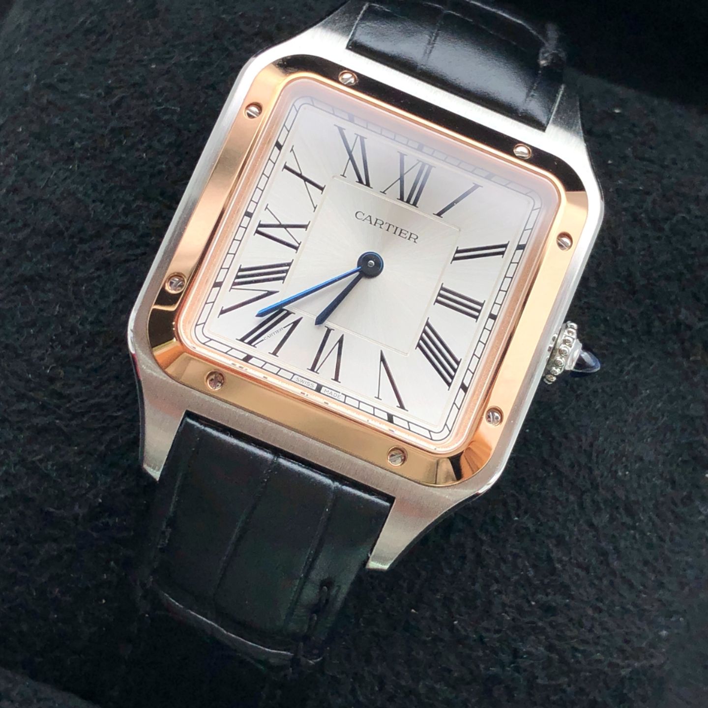 Cartier Santos Dumont W2SA0011 (2023) - Silver dial 44 mm Steel case (2/6)