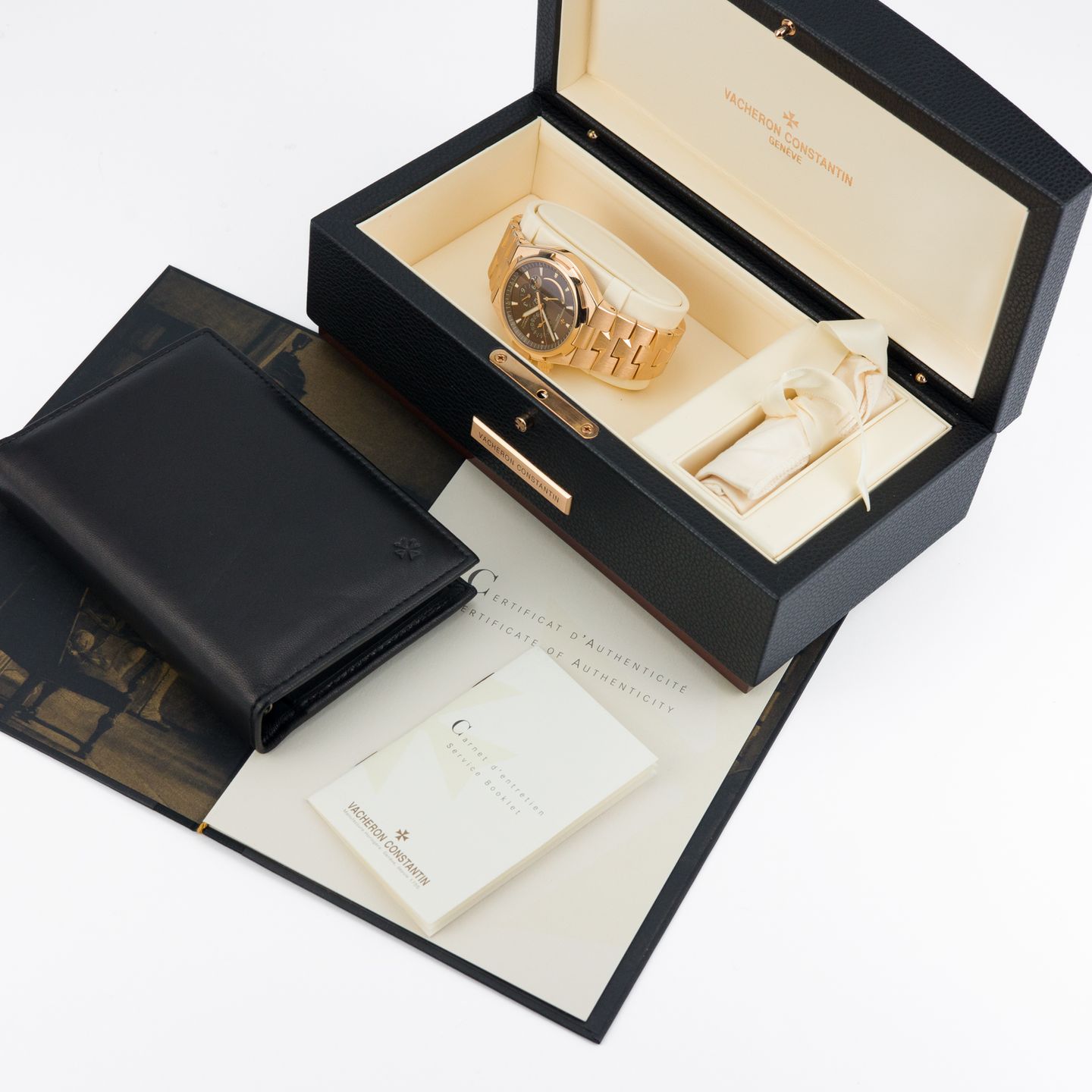 Vacheron Constantin Overseas Dual Time 47450/B01R-9229 (2007) - Brown dial 43 mm Rose Gold case (2/8)