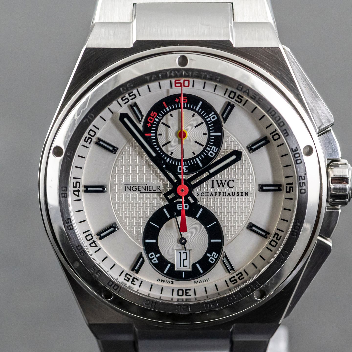 IWC Big Ingenieur Chronograph IW378404 (2014) - Wit wijzerplaat 46mm Staal (5/8)