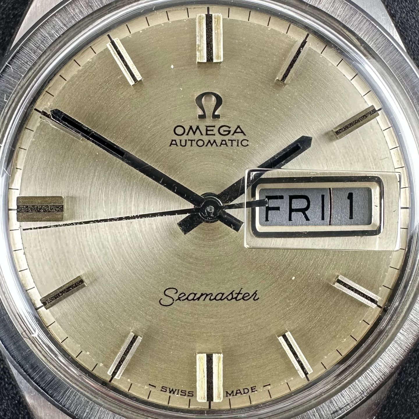 Omega Seamaster 166.032 (1969) - Champagne wijzerplaat 36mm Staal (8/8)