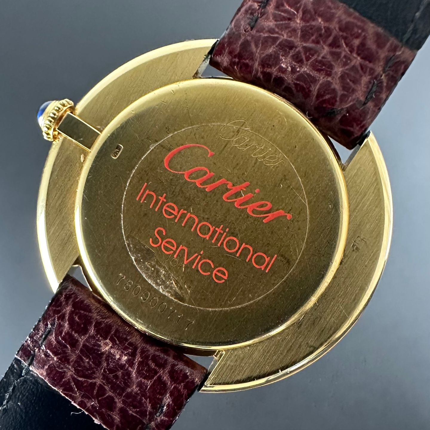 Cartier Vendome 78090 (1970) - Wit wijzerplaat 33mm Geelgoud (3/8)