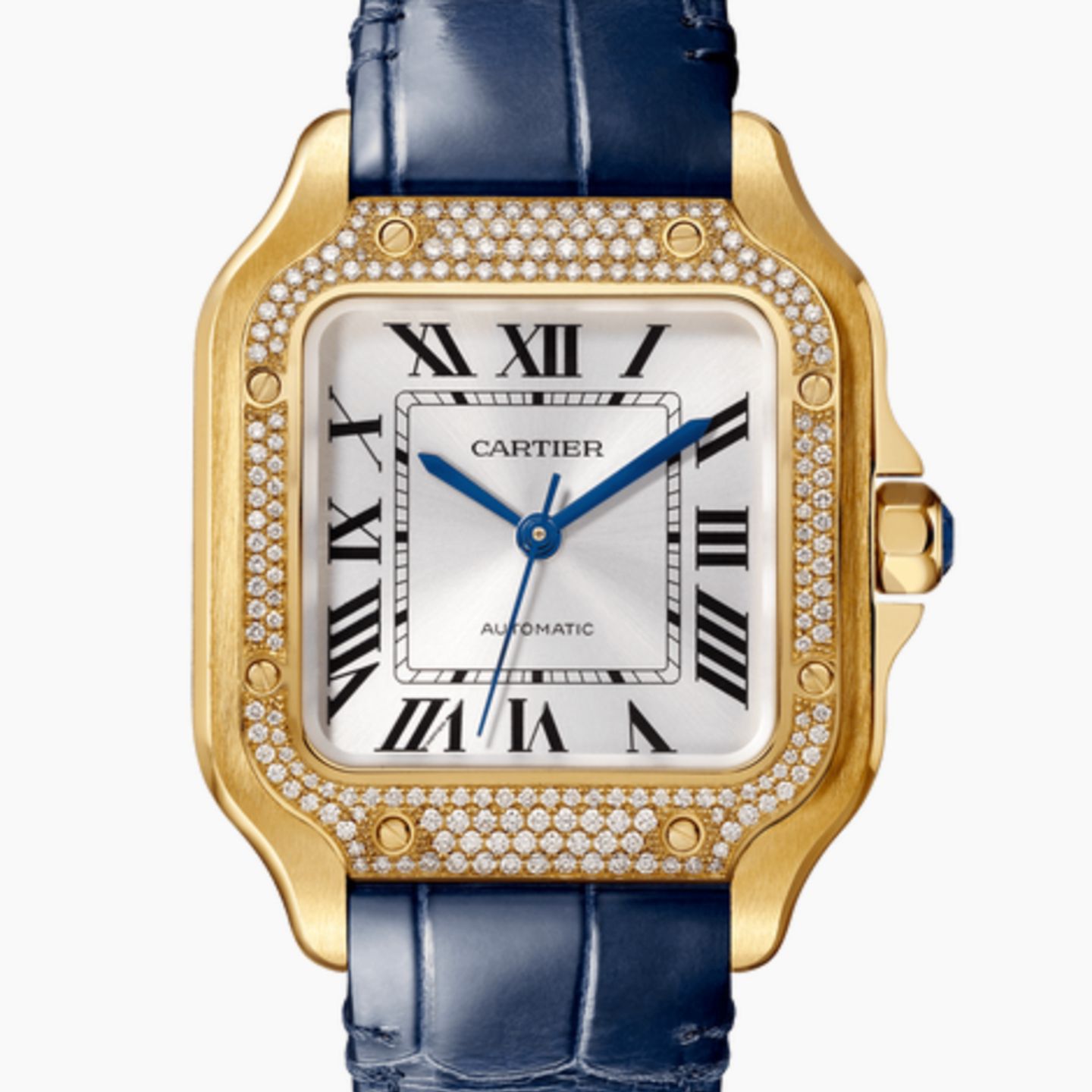 Cartier Santos WJSA0008 (2022) - Zilver wijzerplaat 35mm Geelgoud (1/1)