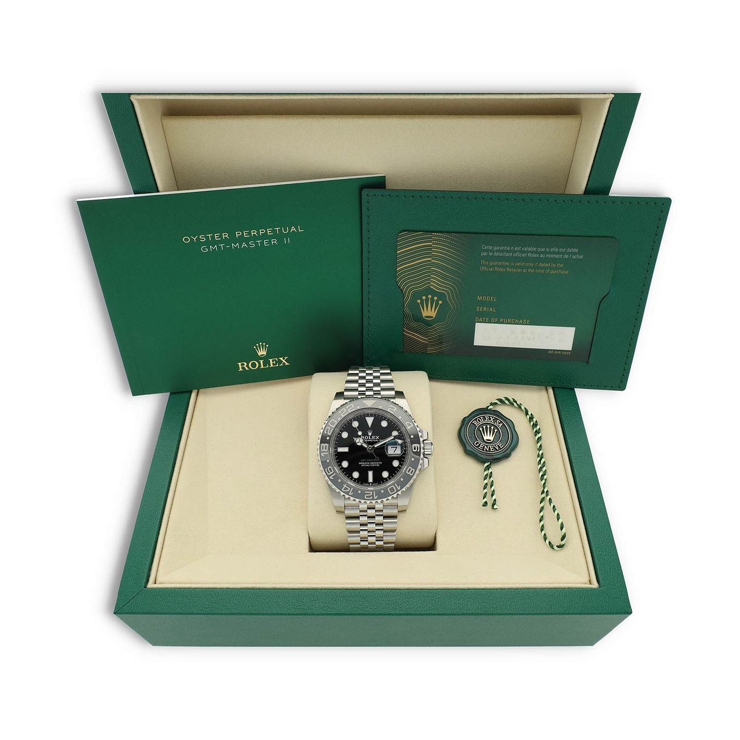 Rolex GMT-Master II 126710GRNR (2025) - Zwart wijzerplaat 40mm Staal (8/8)