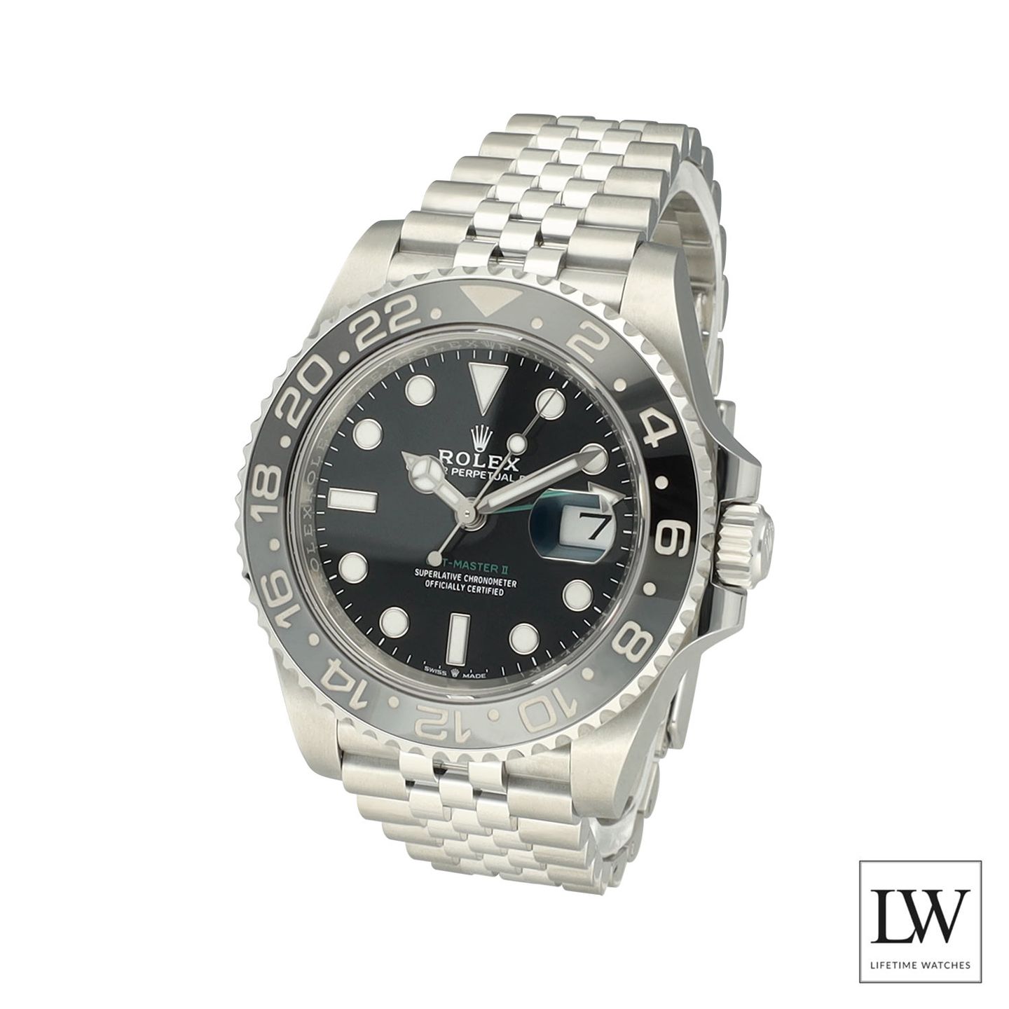 Rolex GMT-Master II 126710GRNR (2025) - Zwart wijzerplaat 40mm Staal (4/8)