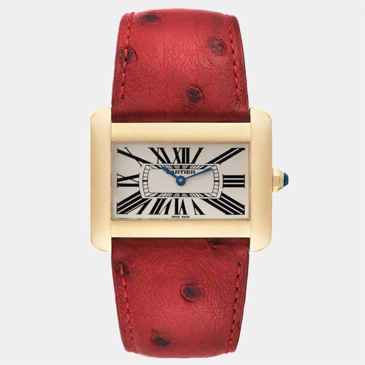 Cartier Tank Divan 2602 (2006) - Wit wijzerplaat 30mm Geelgoud (1/1)