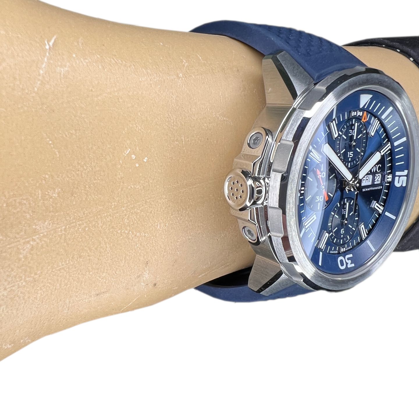 IWC Aquatimer Chronograph IW376806 (2024) - Blauw wijzerplaat 44mm Staal (5/8)