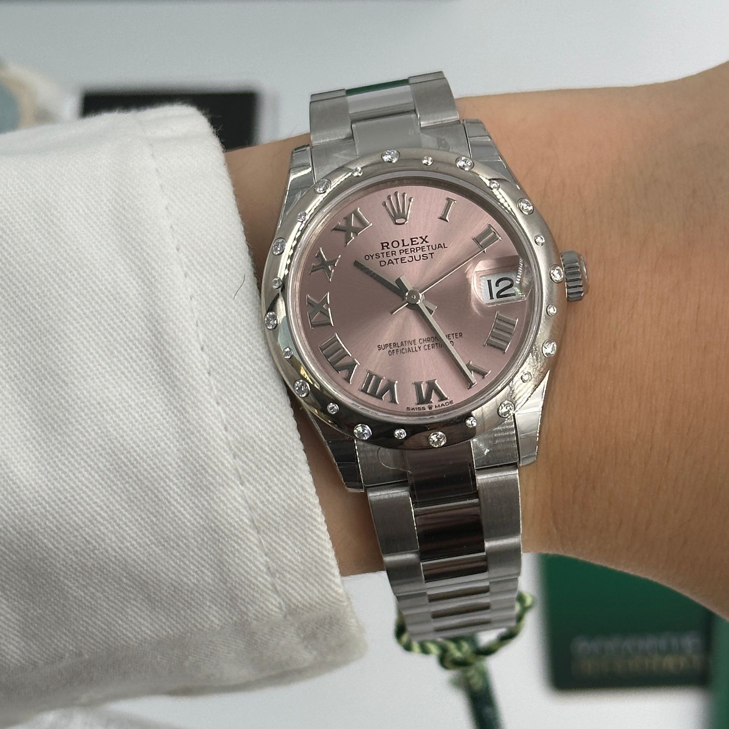 Rolex Datejust 31 278344RBR (2024) - Roze wijzerplaat 31mm Staal (8/8)