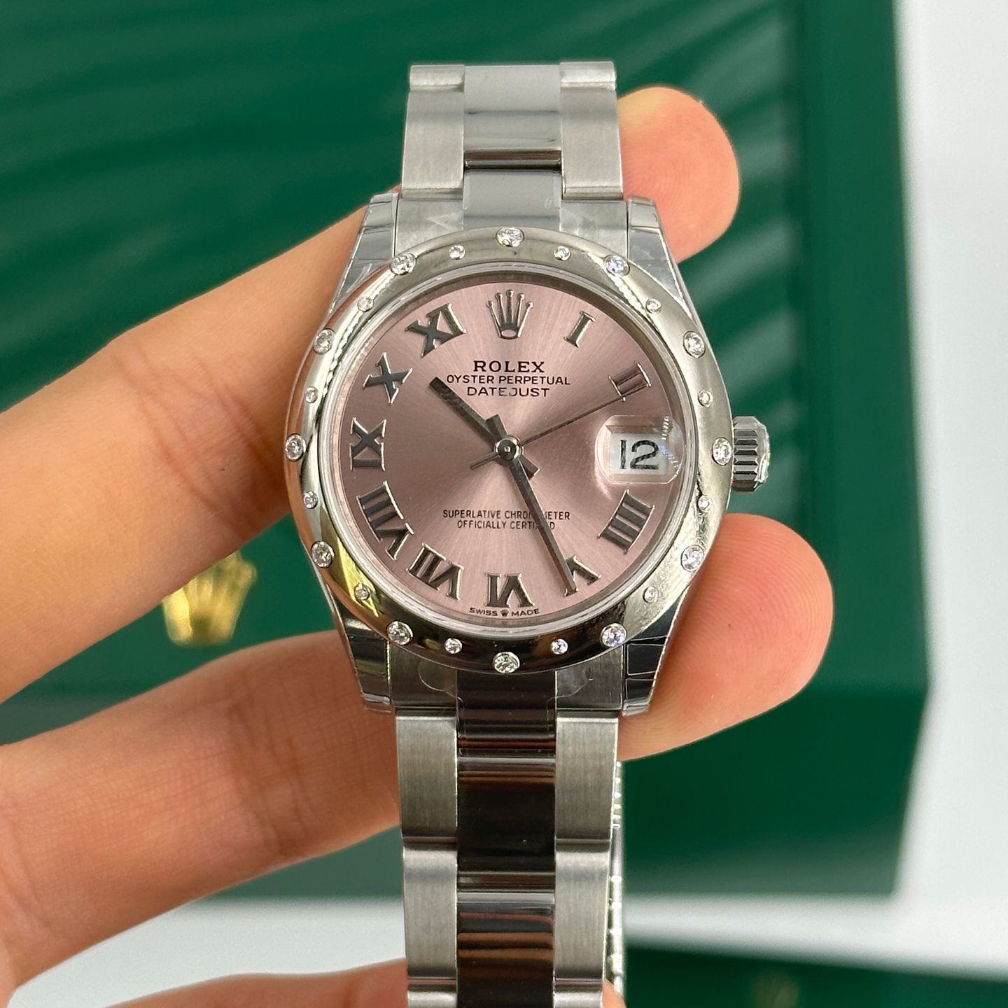 Rolex Datejust 31 278344RBR (2024) - Roze wijzerplaat 31mm Staal (6/8)