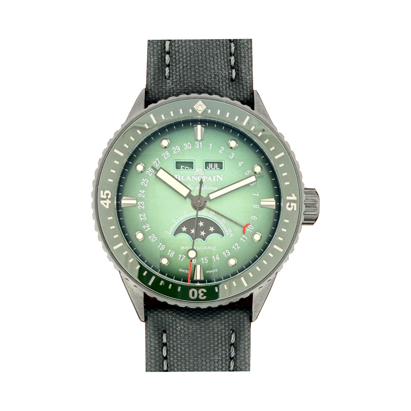 Blancpain Fifty Fathoms Bathyscaphe 5054-0153-B52A (2026) - Green dial 44 mm Ceramic case (1/1)