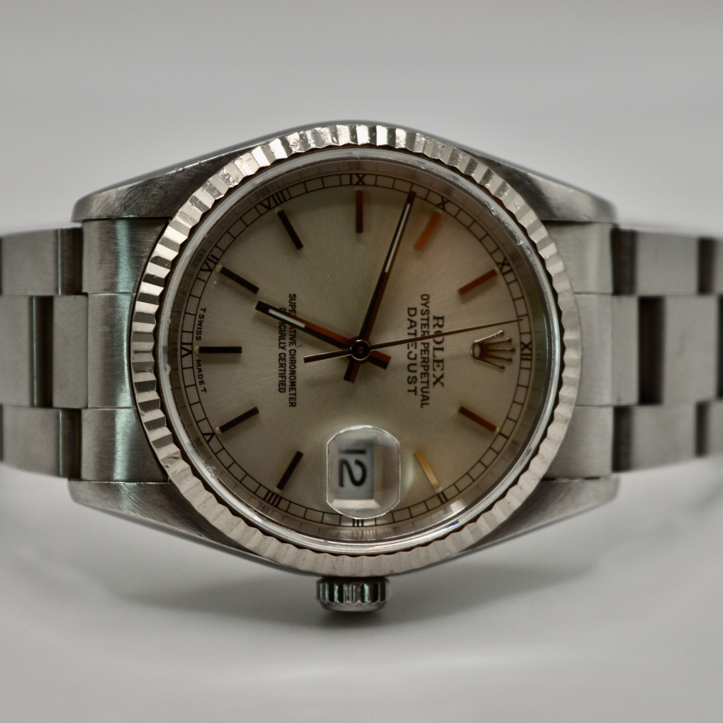 Rolex Datejust 36 16234 (1997) - Grey dial 36 mm Steel case (6/8)