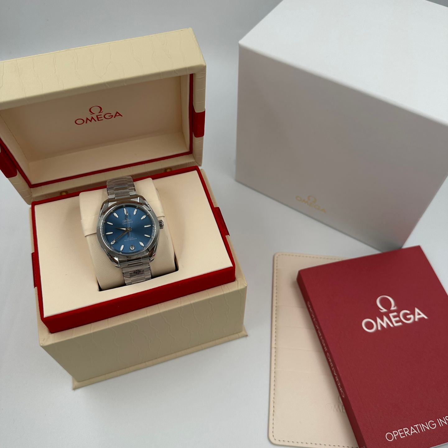 Omega Seamaster Aqua Terra 220.10.34.20.03.002 (2023) - Blue dial 34 mm Steel case (2/8)