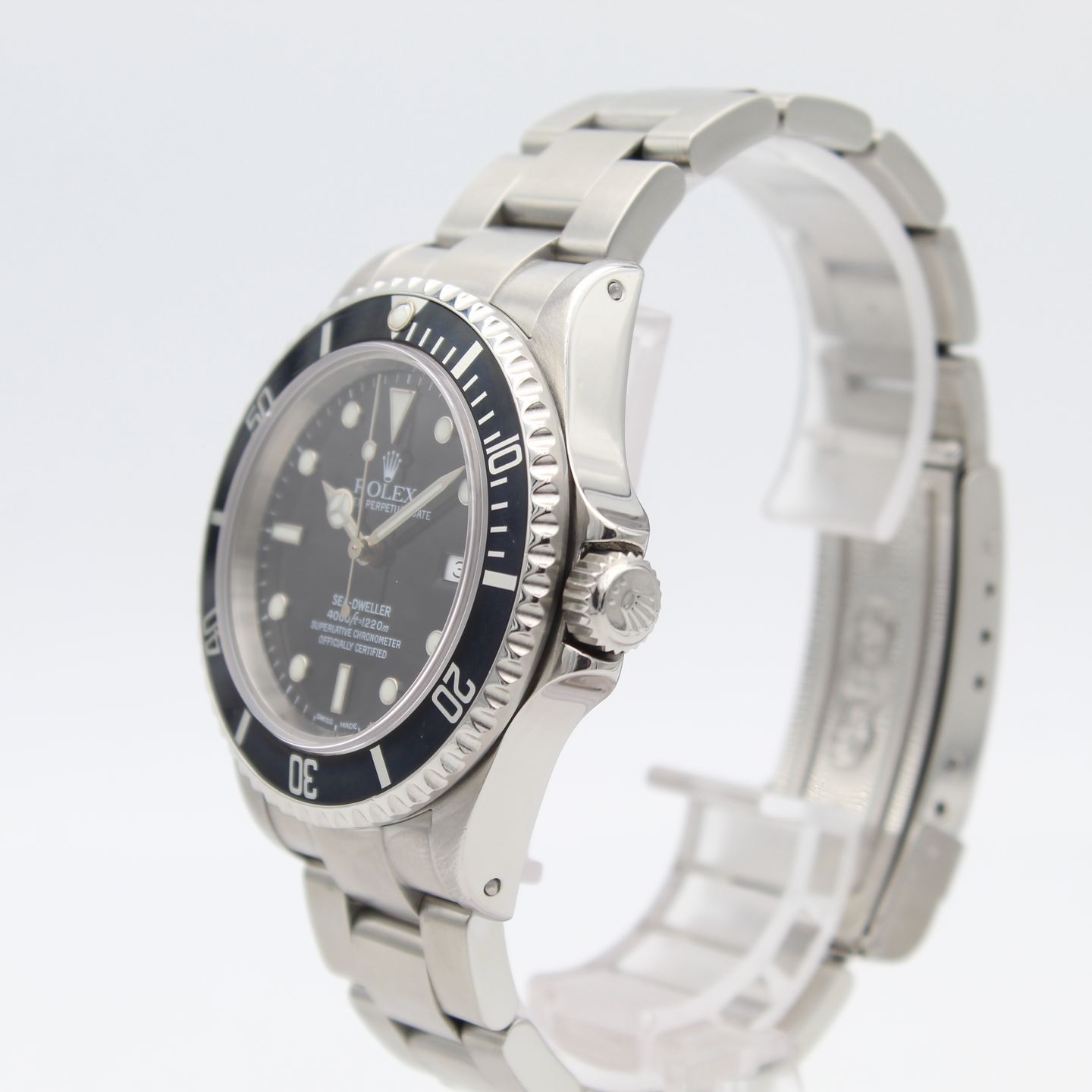 Rolex Sea-Dweller 4000 16600 (2001) - Zwart wijzerplaat 40mm Staal (3/8)