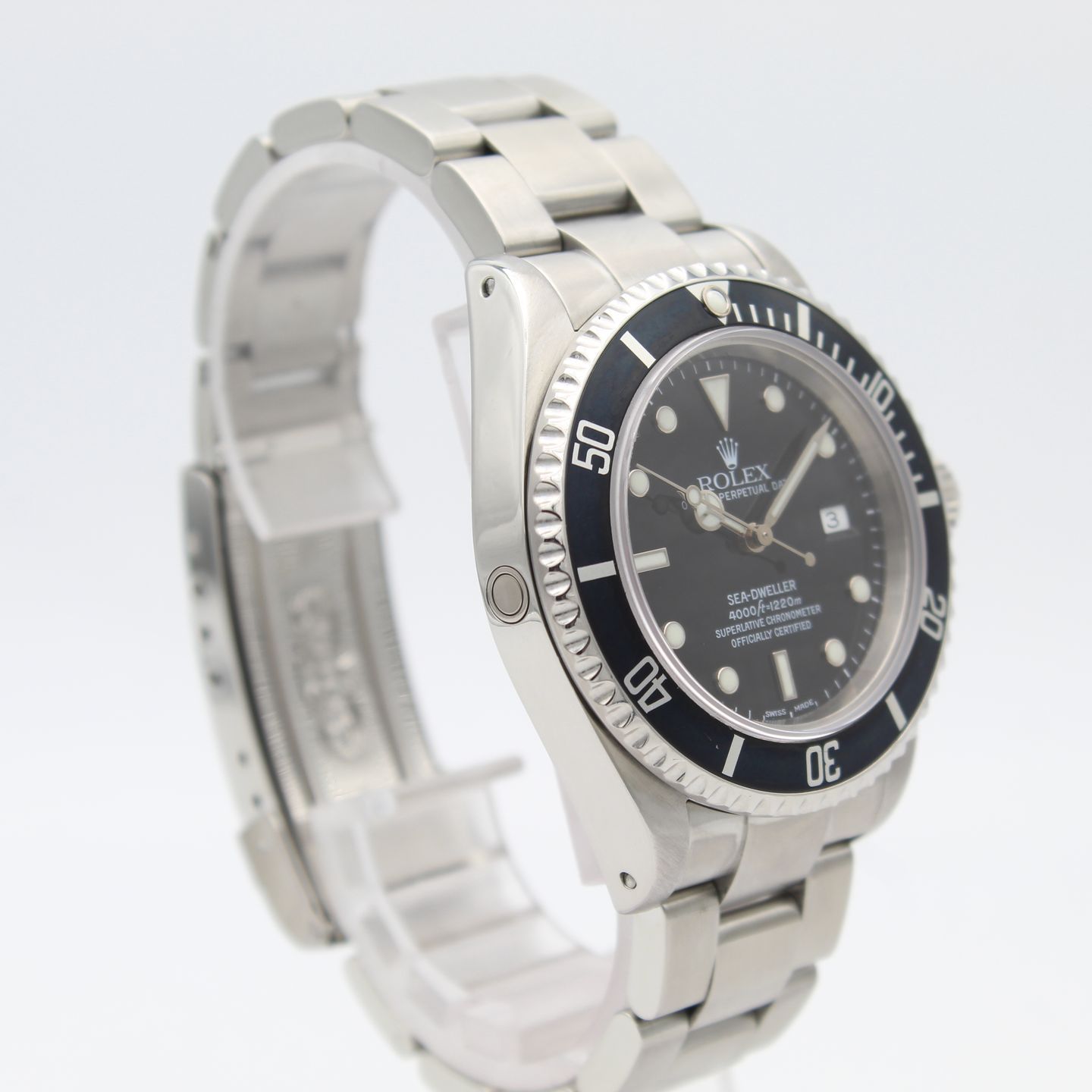 Rolex Sea-Dweller 4000 16600 (2001) - Zwart wijzerplaat 40mm Staal (2/8)