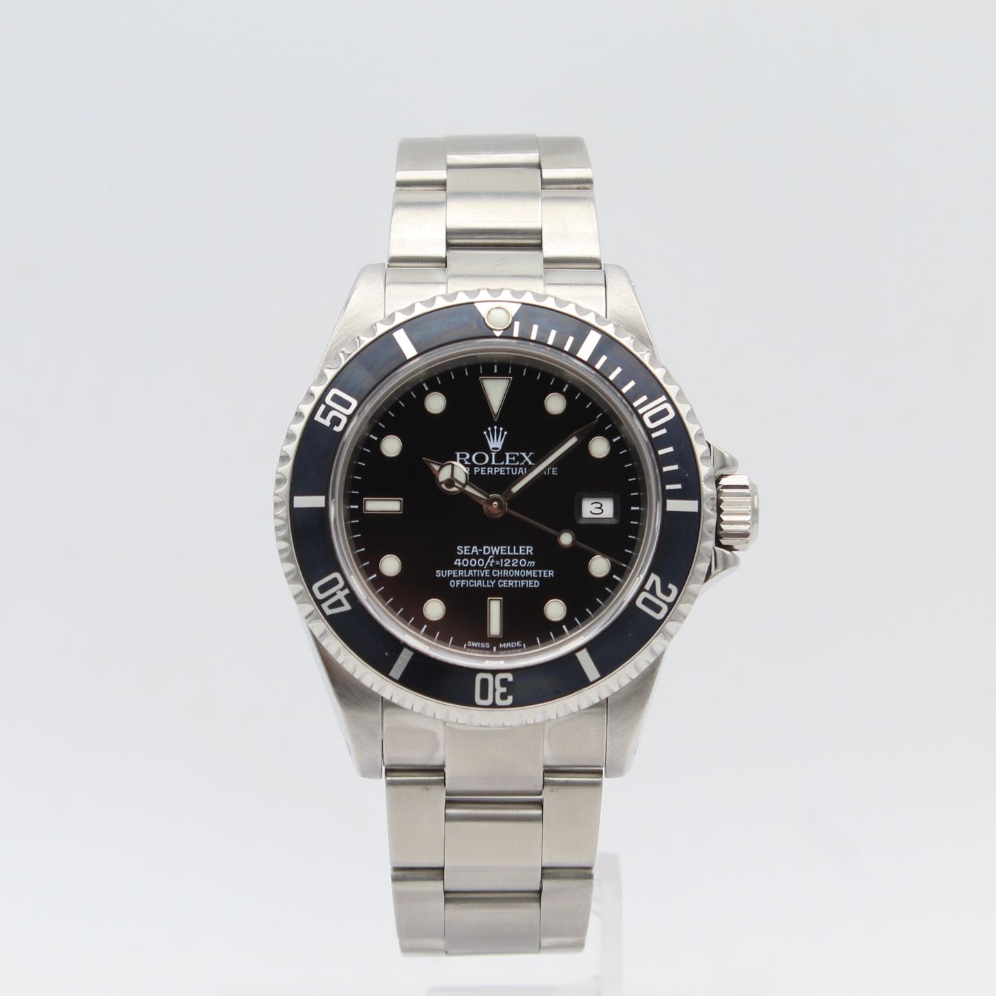 Rolex Sea-Dweller 4000 16600 (2001) - Zwart wijzerplaat 40mm Staal (1/8)