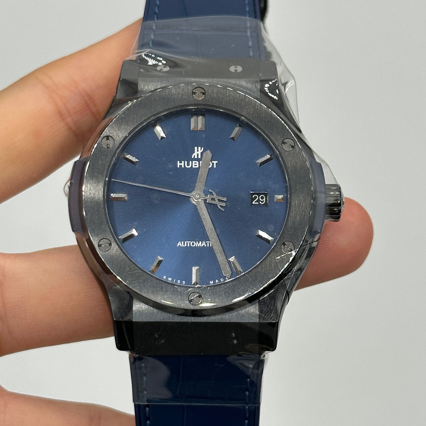 Hublot Classic Fusion Blue 542.CM.7170.LR (2024) - Blauw wijzerplaat 42mm Keramiek (3/5)