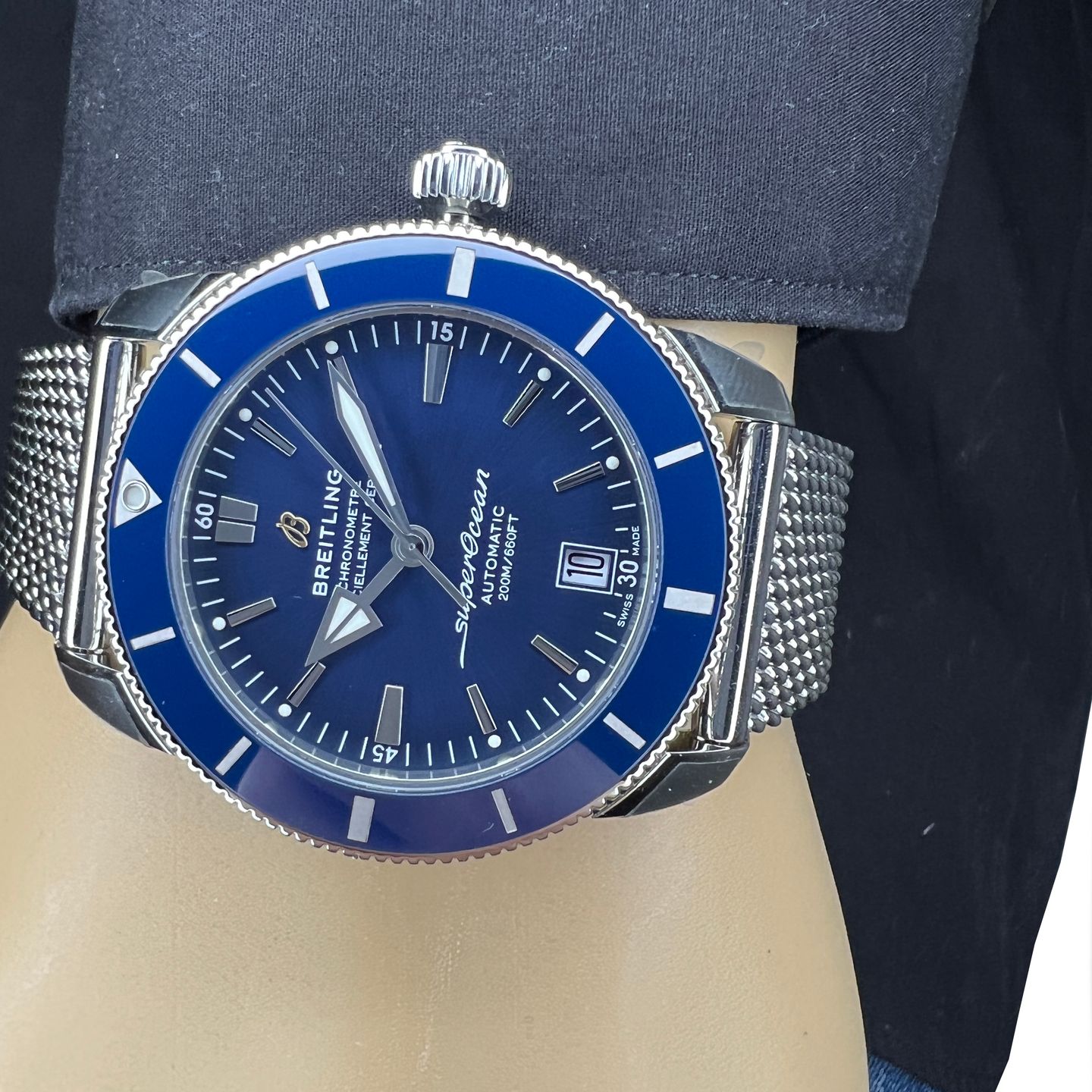 Breitling Superocean Heritage II 42 AB2010161C1A1 (2024) - Blauw wijzerplaat 42mm Staal (7/8)