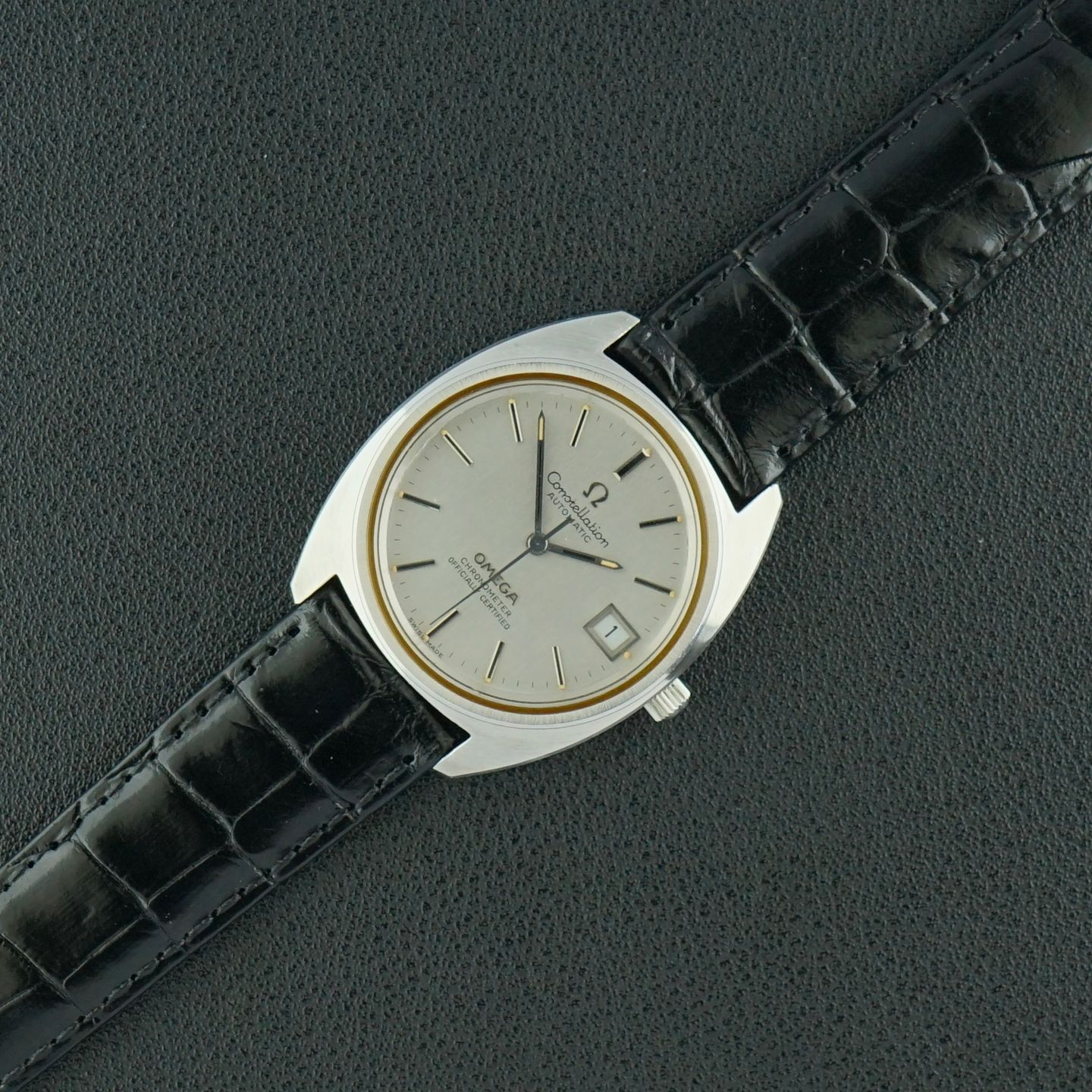 Omega Constellation 168.0056 (1971) - Silver dial 35 mm Steel case (6/8)