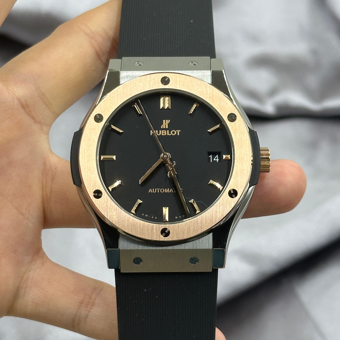 Hublot Classic Fusion 511.NO.1181.RX (2024) - Zwart wijzerplaat 45mm Titanium (4/7)