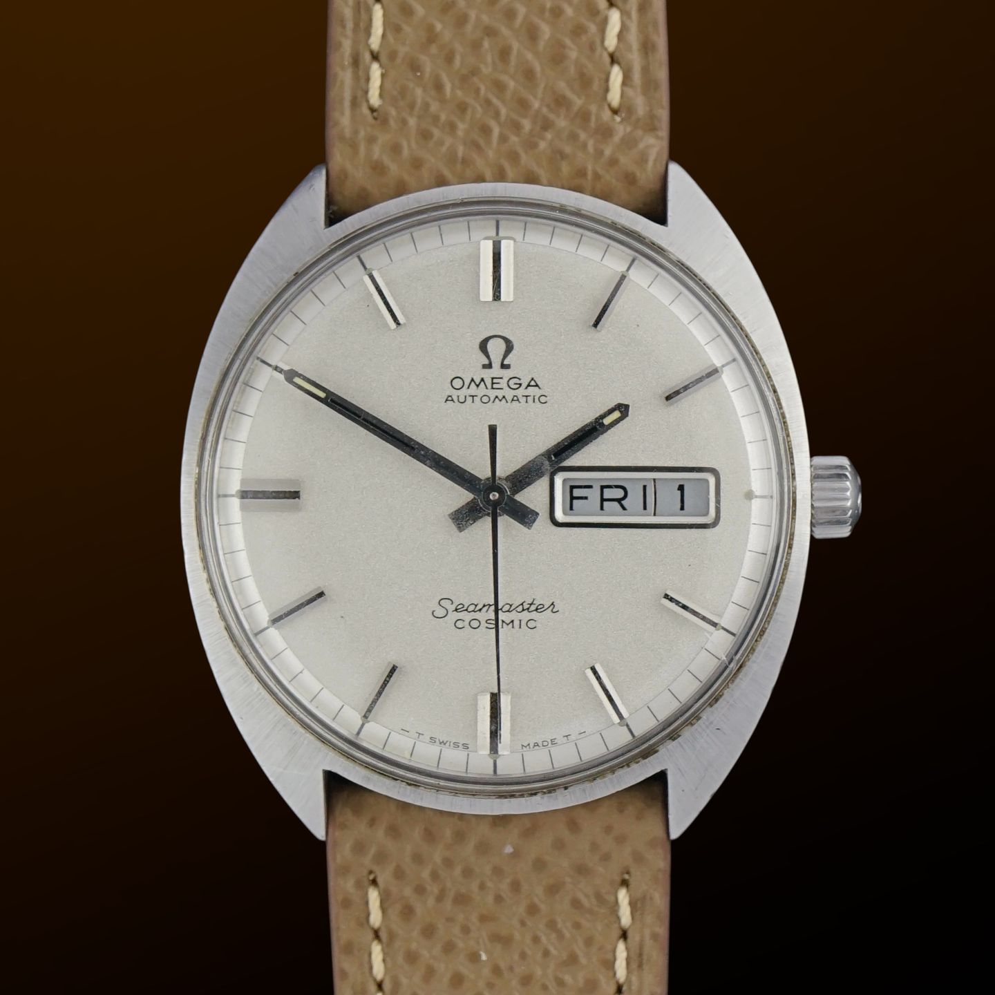 Omega Seamaster 166.036 (1969) - White dial 35 mm Steel case (1/8)