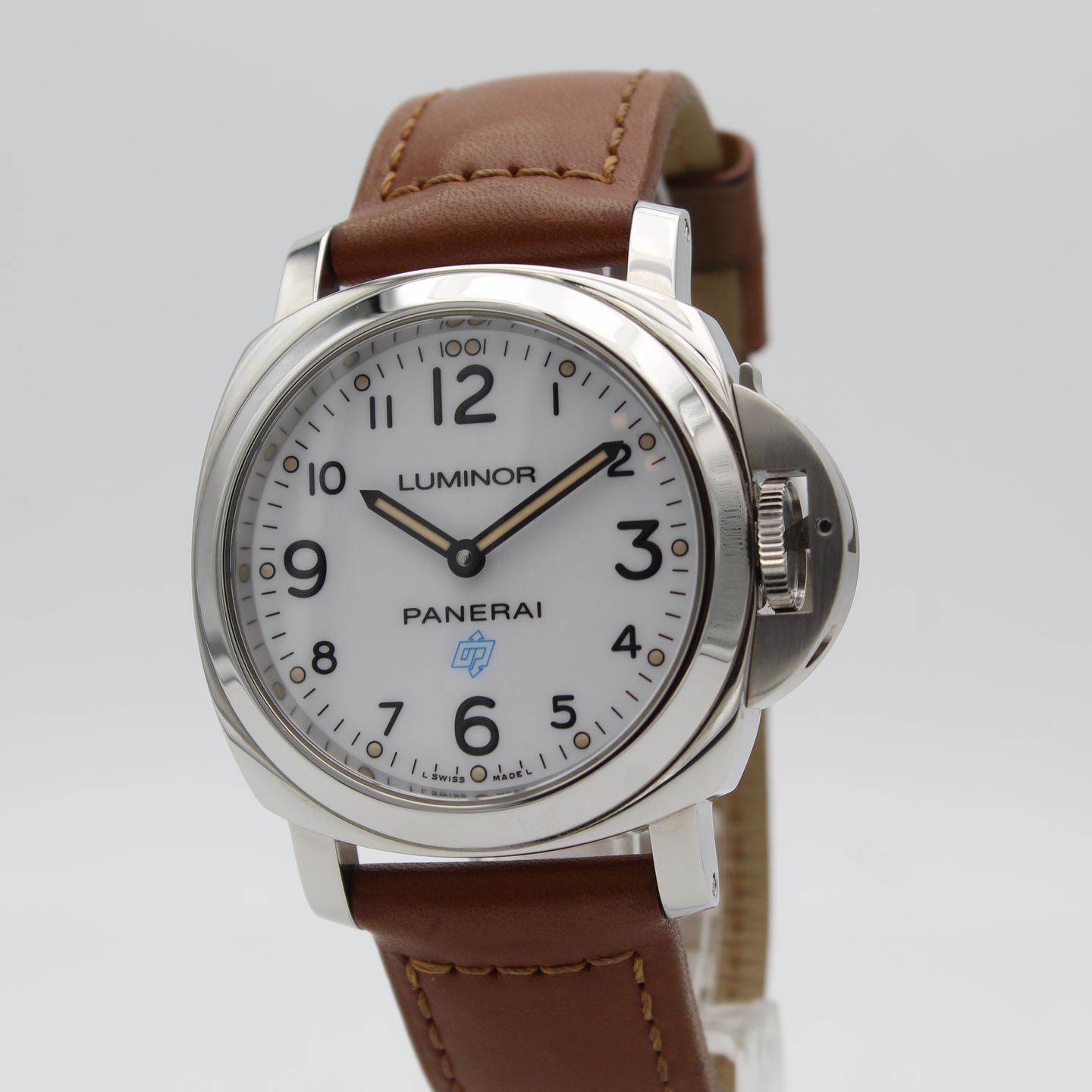 Panerai Luminor Base Logo PAM00775 (2021) - Wit wijzerplaat 44mm Staal (3/8)