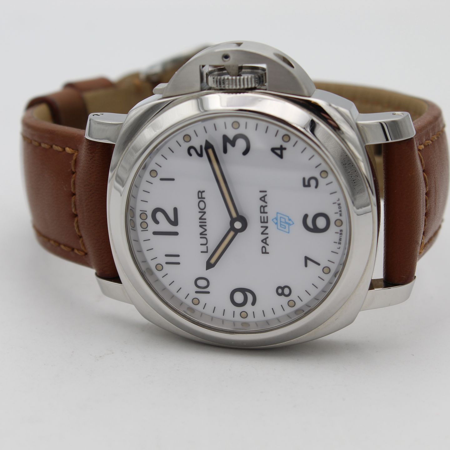 Panerai Luminor Base Logo PAM00775 (2021) - Wit wijzerplaat 44mm Staal (6/8)