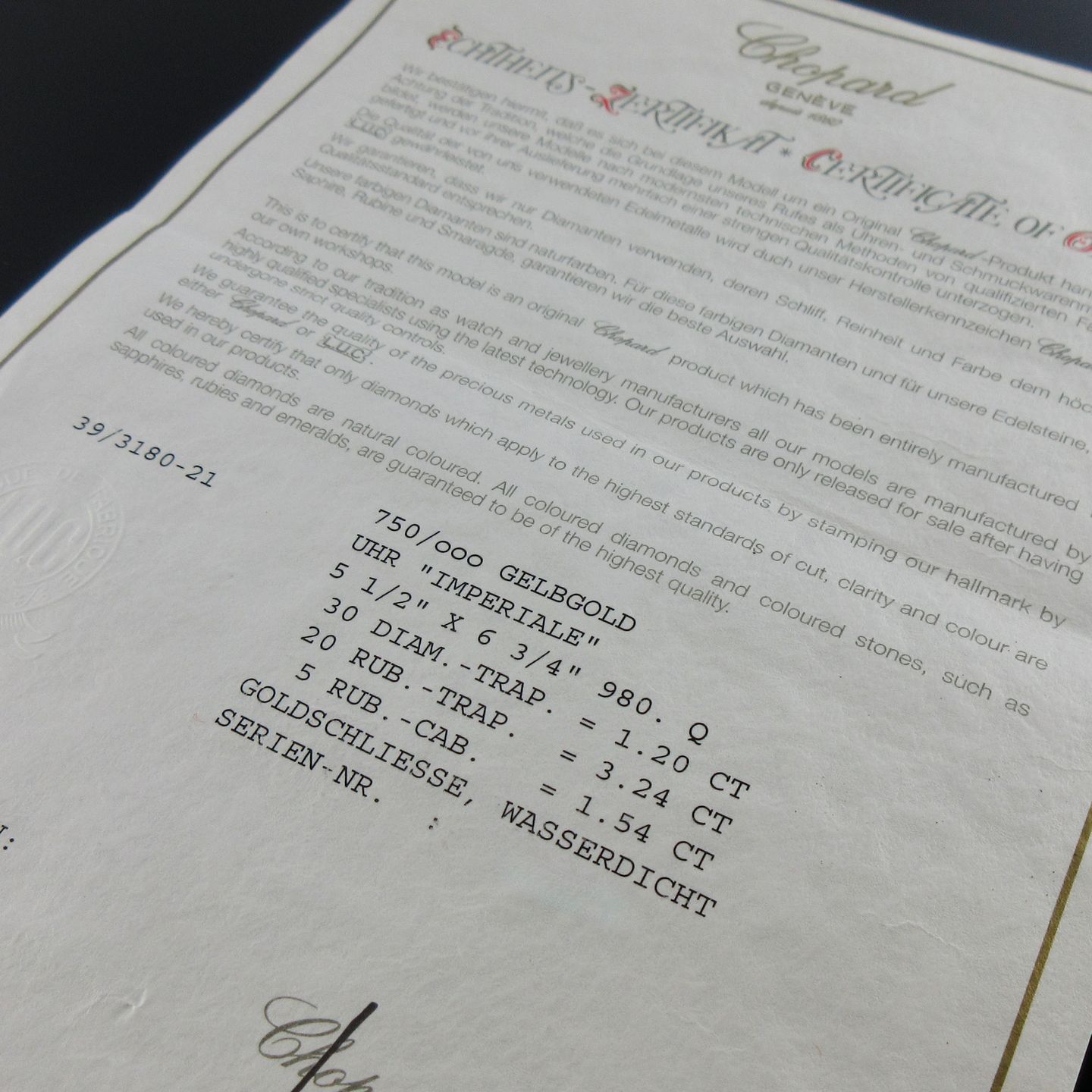 Chopard Imperiale 39/3180-21 - (8/8)