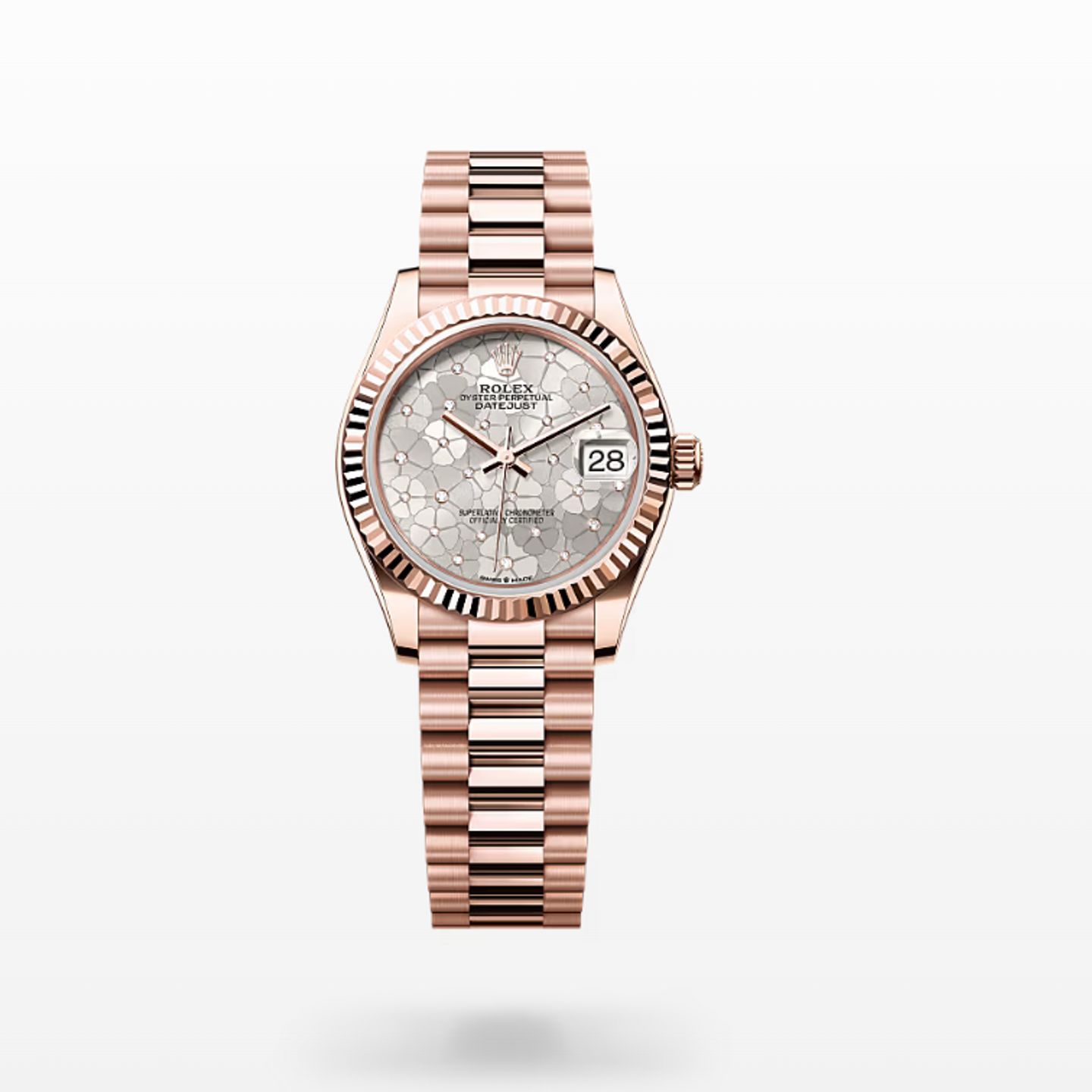 Rolex Datejust 31 278275 (2024) - Wit wijzerplaat 31mm Roségoud (1/1)