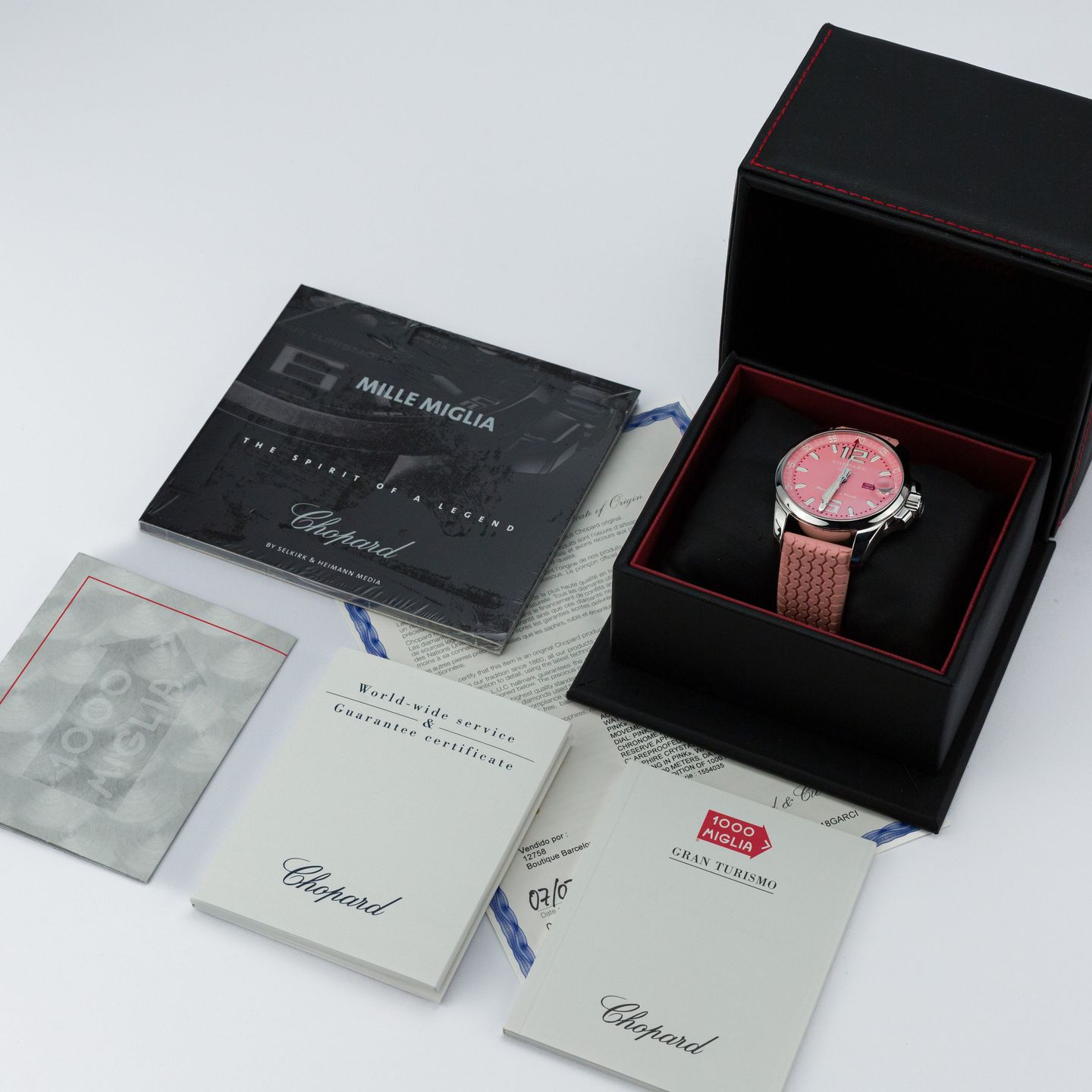 Chopard Mille Miglia 168997-3024 (Unknown (random serial)) - Pink dial 44 mm Steel case (2/8)