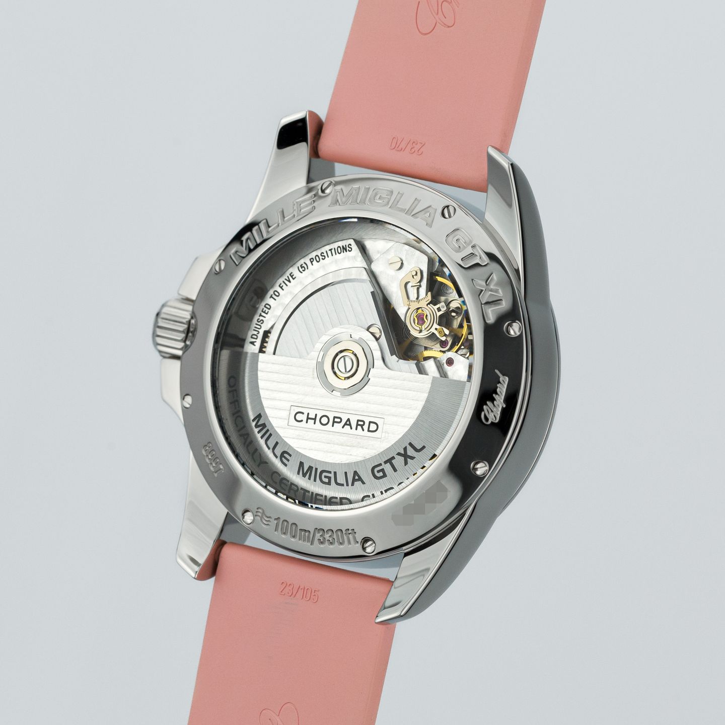 Chopard Mille Miglia 168997-3024 (Onbekend (willekeurig serienummer)) - Roze wijzerplaat 44mm Staal (4/8)