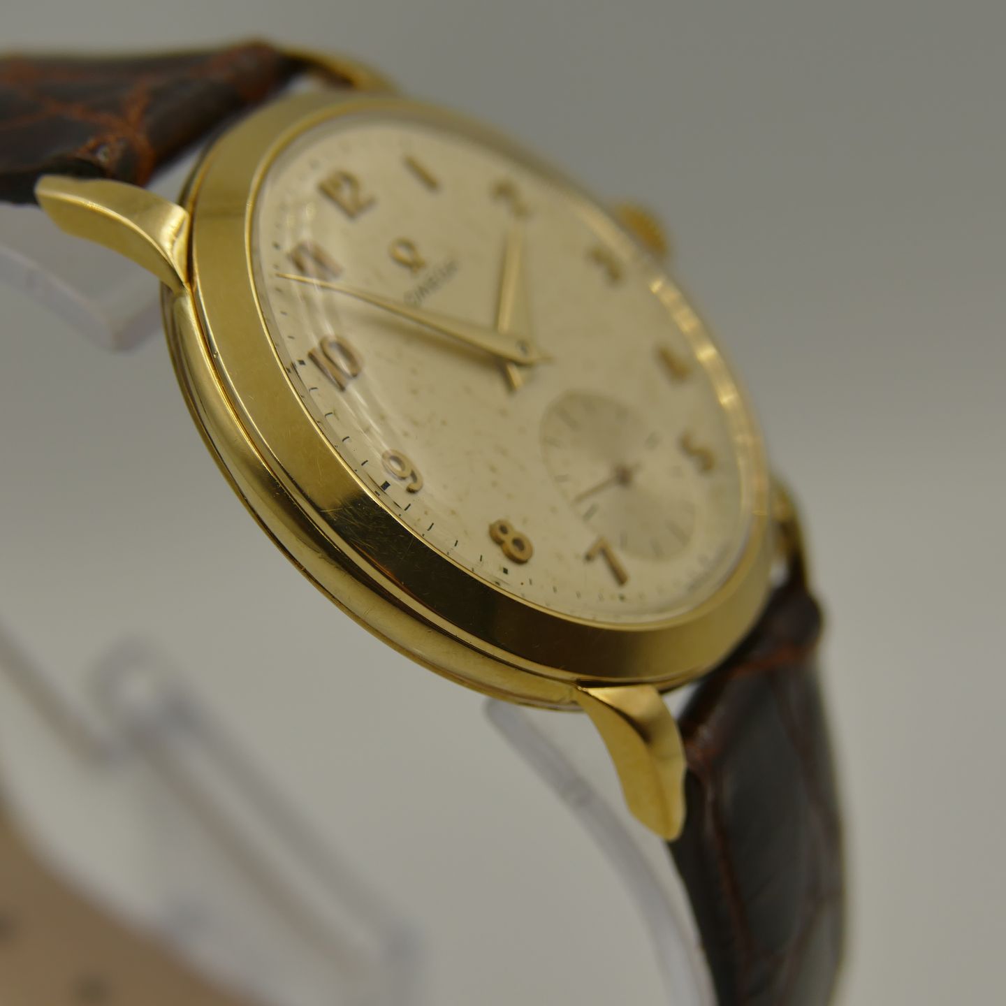 Omega Vintage Omega tresor ref. 2684 solid gold 14k 36mm cal. 266 (1952) - Unknown dial 36 mm Yellow Gold case (4/8)