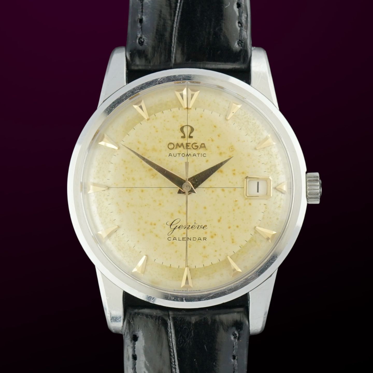 Omega Genève 2982 (1958) - Champagne dial 34 mm Steel case (1/8)