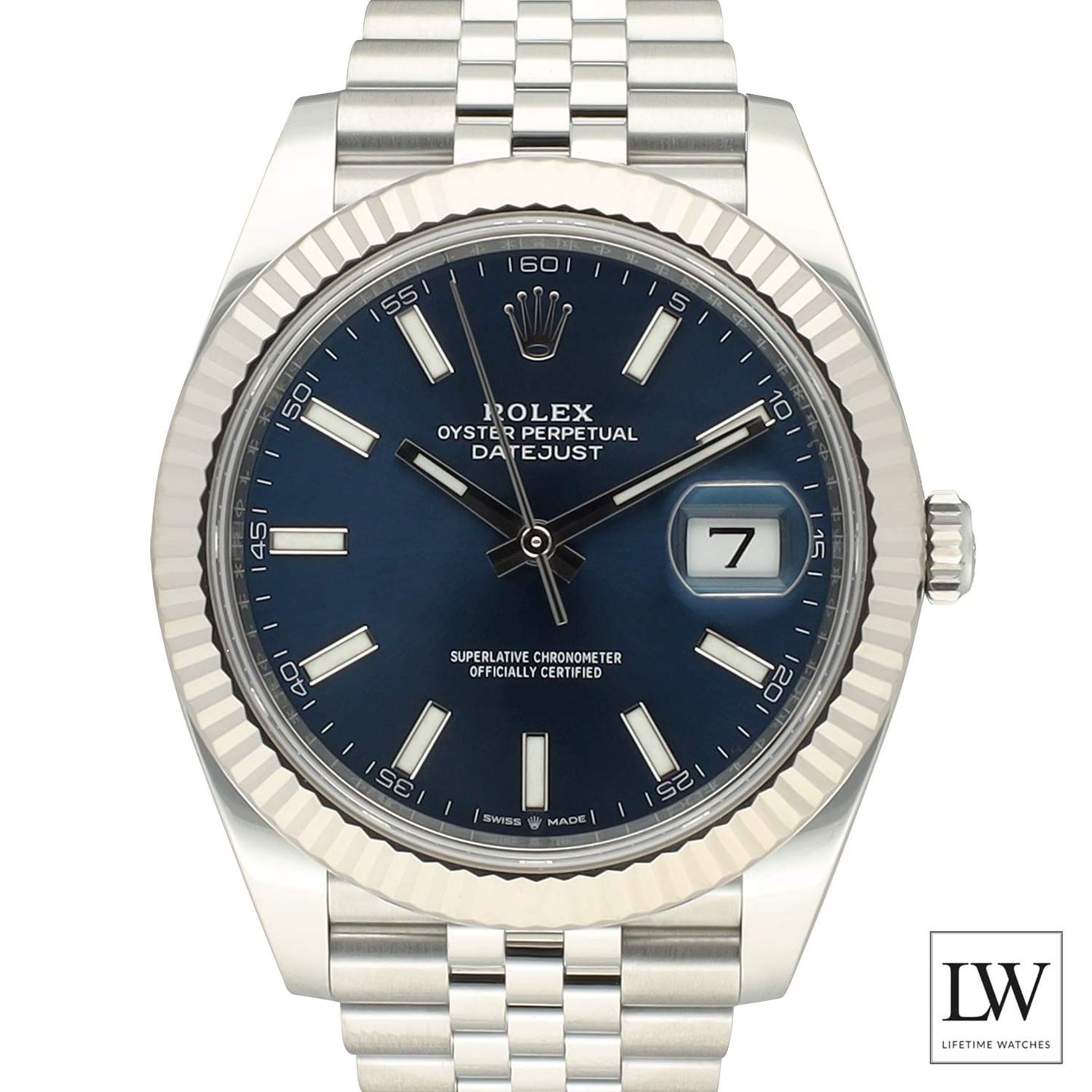 Rolex Datejust 41 126334 (2023) - Blue dial 41 mm Steel case (2/8)