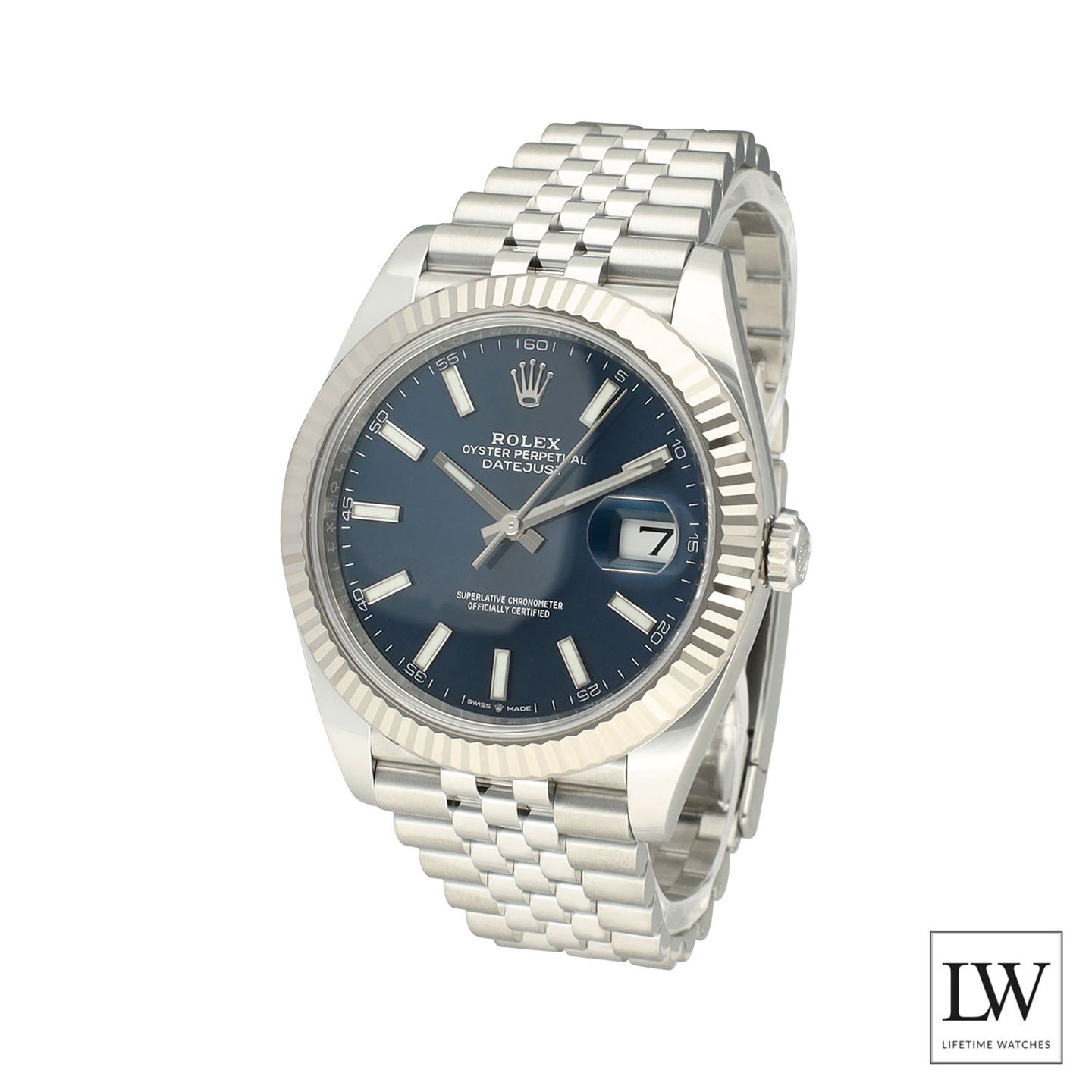 Rolex Datejust 41 126334 (2023) - Blue dial 41 mm Steel case (4/8)