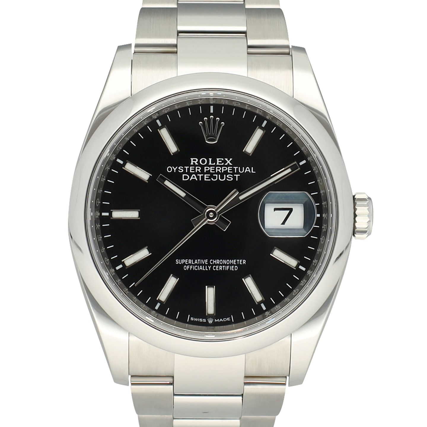 Rolex Datejust 36 126200 (2021) - Zwart wijzerplaat 36mm Staal (2/8)