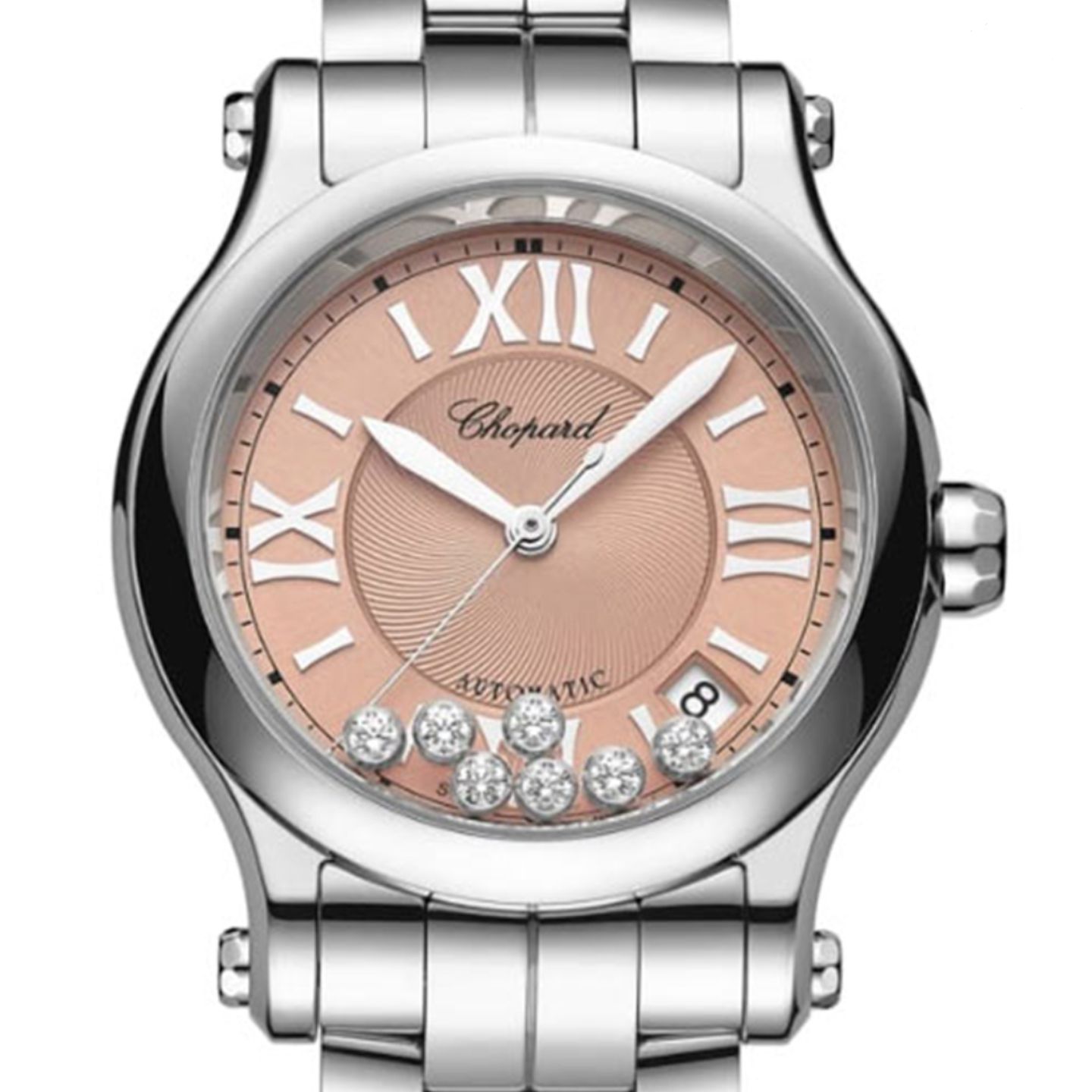 Chopard Happy Sport 278559-3025 (2023) - Pink dial 36 mm Steel case (1/1)