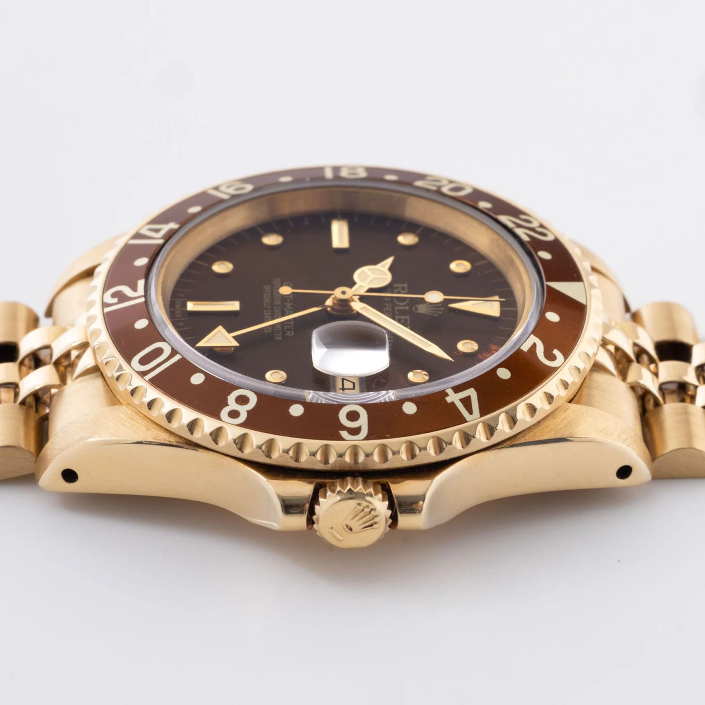 Rolex GMT-Master 16758 (1984) - Brown dial 40 mm Yellow Gold case (5/8)