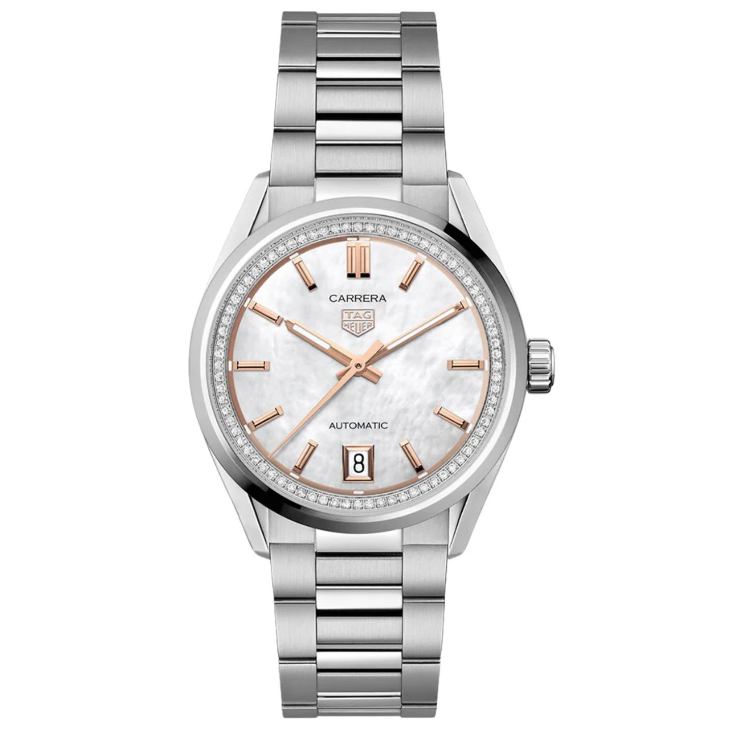 TAG Heuer Carrera Lady WBN231C.BA0001 (2025) - White dial 36 mm Steel case (1/2)