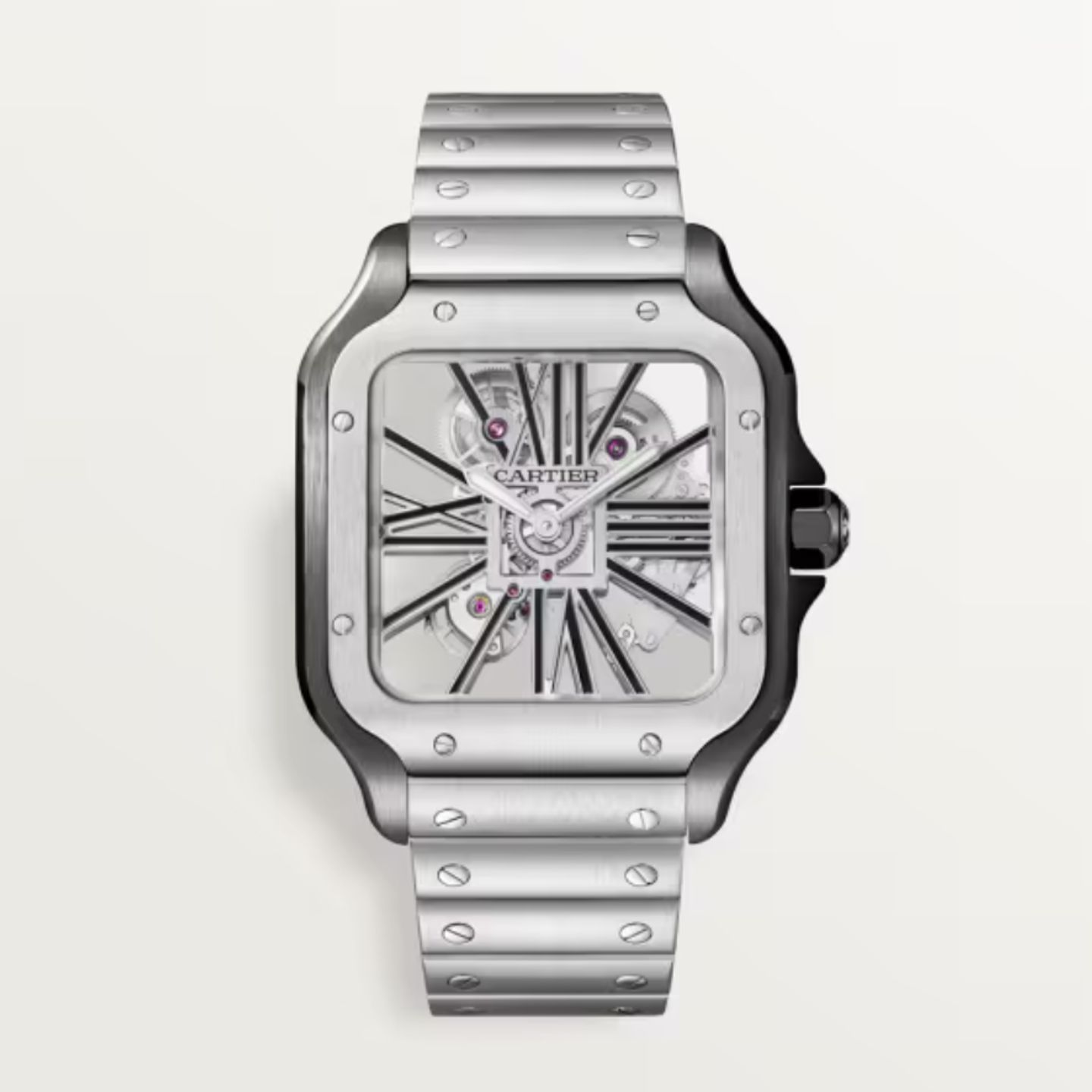 Cartier Santos WHSA0027 (2023) - Transparant wijzerplaat 40mm Staal (1/1)