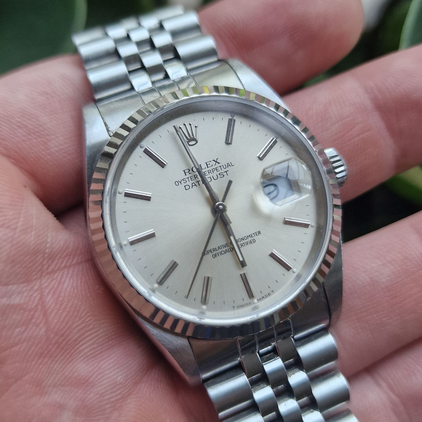 Rolex Datejust 36 16234 (1991) - Zilver wijzerplaat 36mm Staal (4/8)