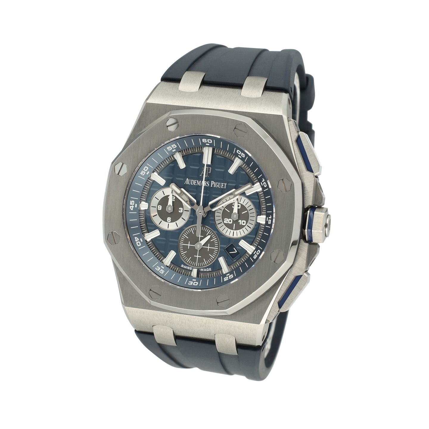 Audemars Piguet Royal Oak Offshore 26480TI (2020) - Blue dial 42 mm Titanium case (3/7)