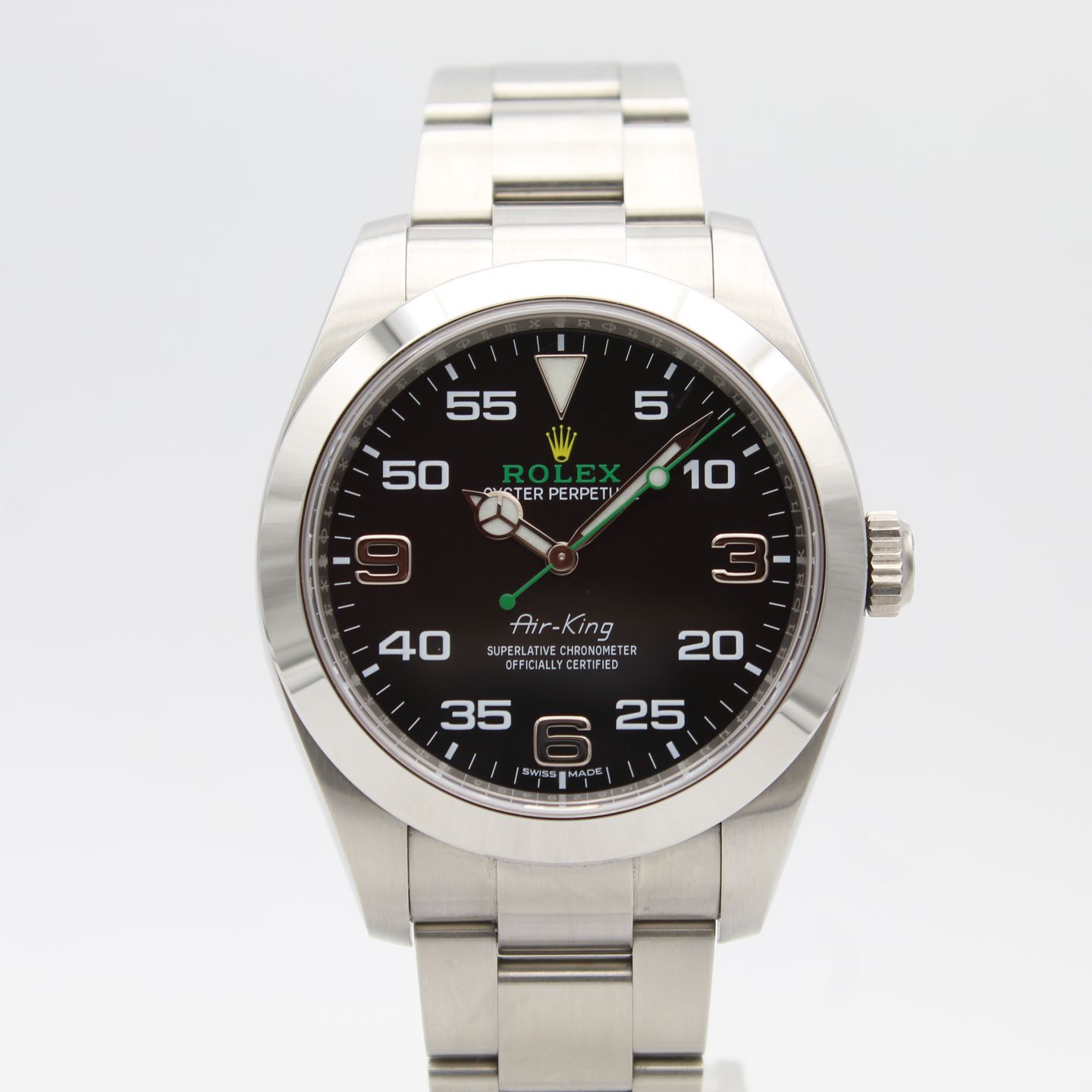 Rolex Air-King 116900 (2017) - Black dial 40 mm Steel case (1/8)