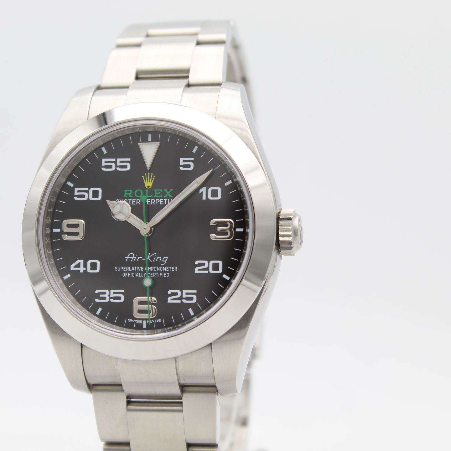Rolex Air-King 116900 (2017) - Black dial 40 mm Steel case (3/8)
