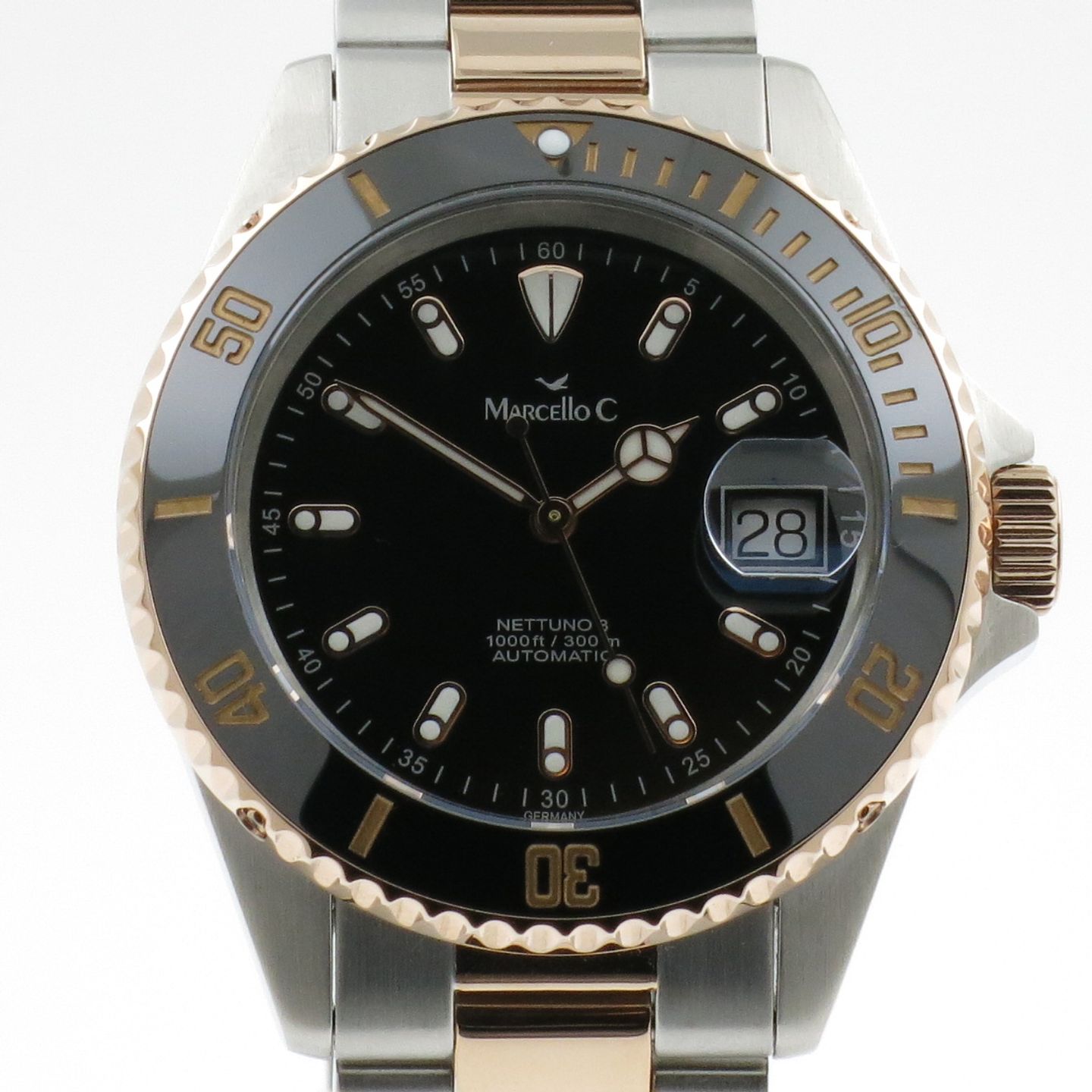 Marcello C. Nettuno 3 2028.rose (2022) - Black dial 40 mm Steel case (1/4)