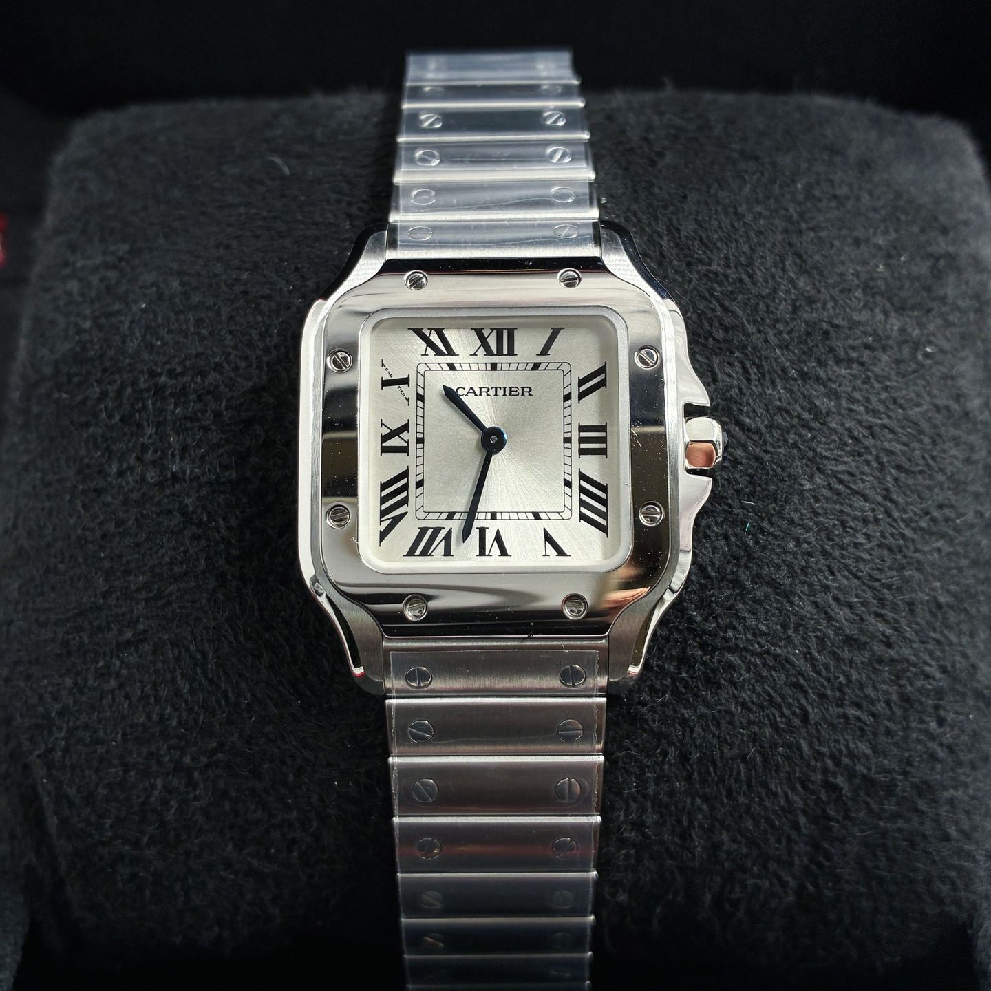 Cartier Santos Dumont WSSA0082 (2025) - Zilver wijzerplaat 27mm Staal (2/5)