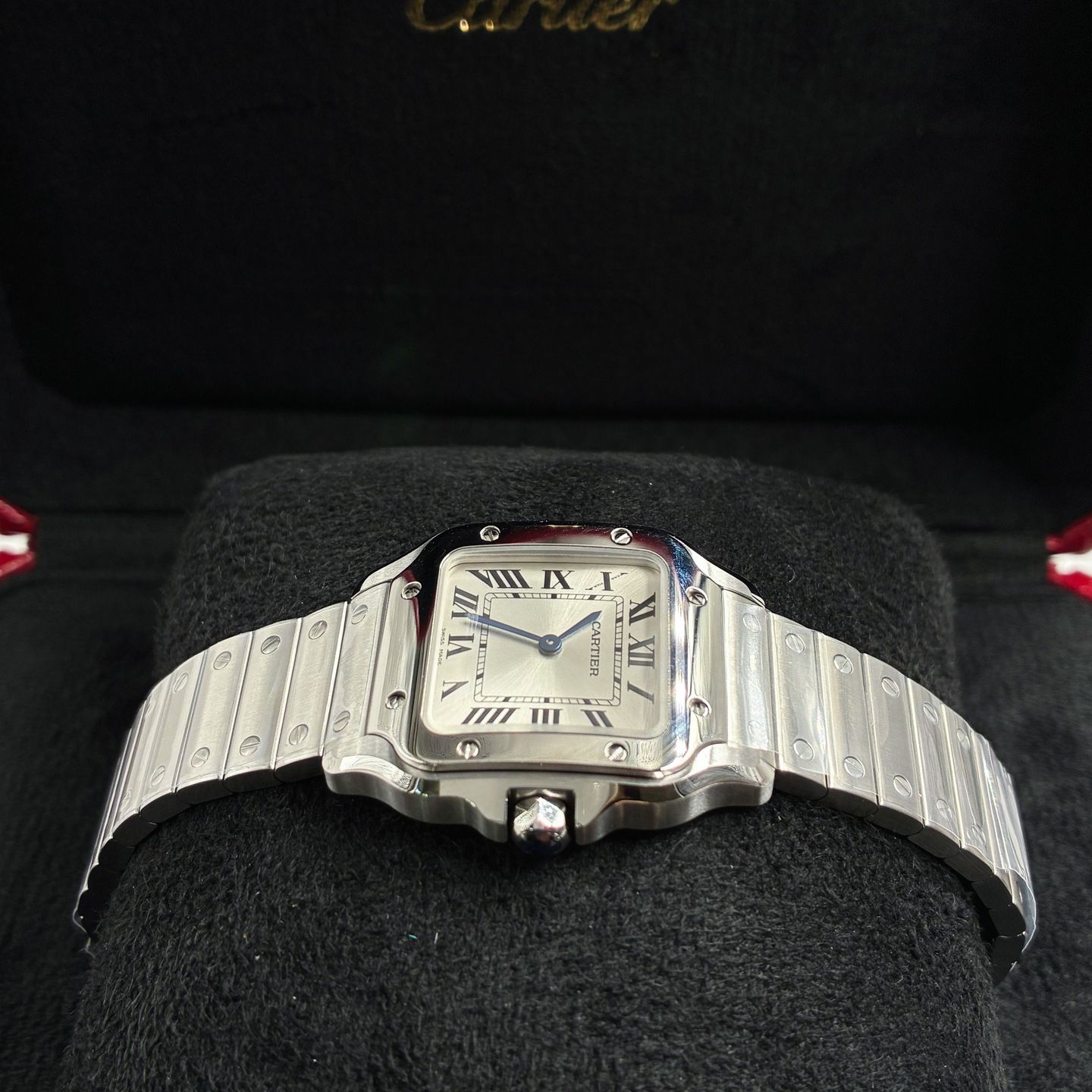Cartier Santos Dumont WSSA0082 (2025) - Zilver wijzerplaat 27mm Staal (5/5)